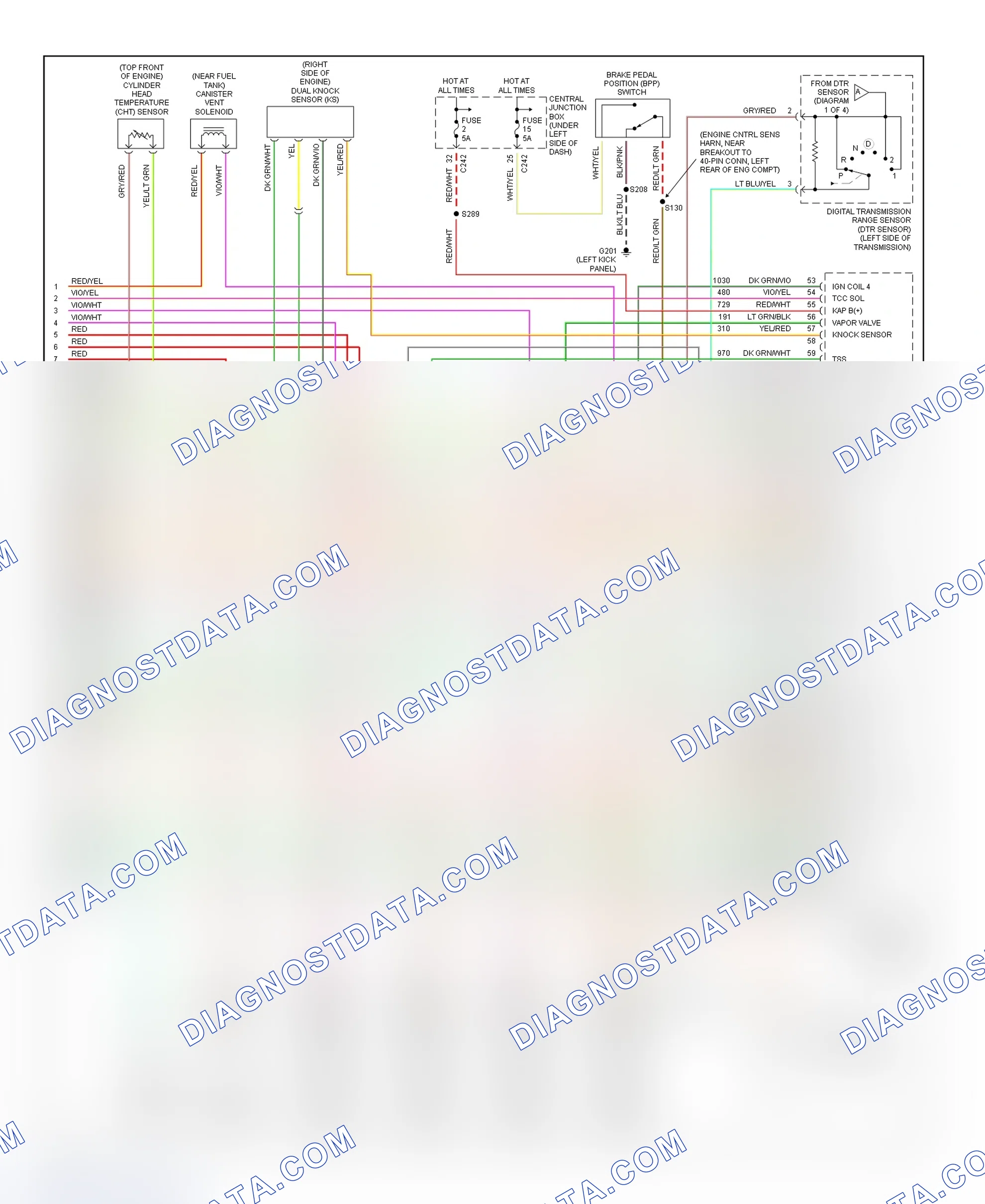 Scheme 87: PCM Wiring Diagram (Expedition - 4.6L W/4R100 Transmission - 4 Of 4)