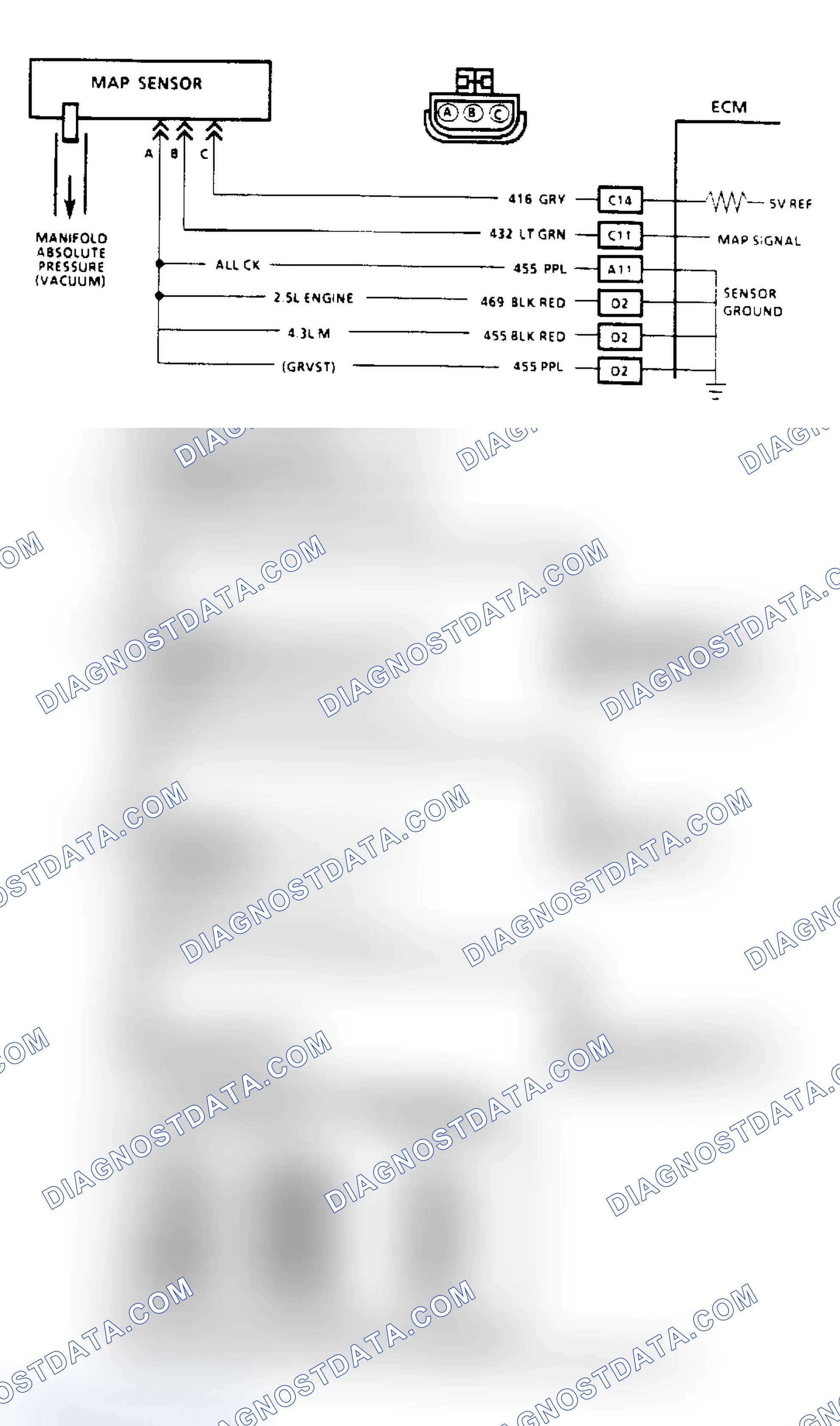 Scheme 67: Code 34, MAP Sensor (Signal Voltage Low)
