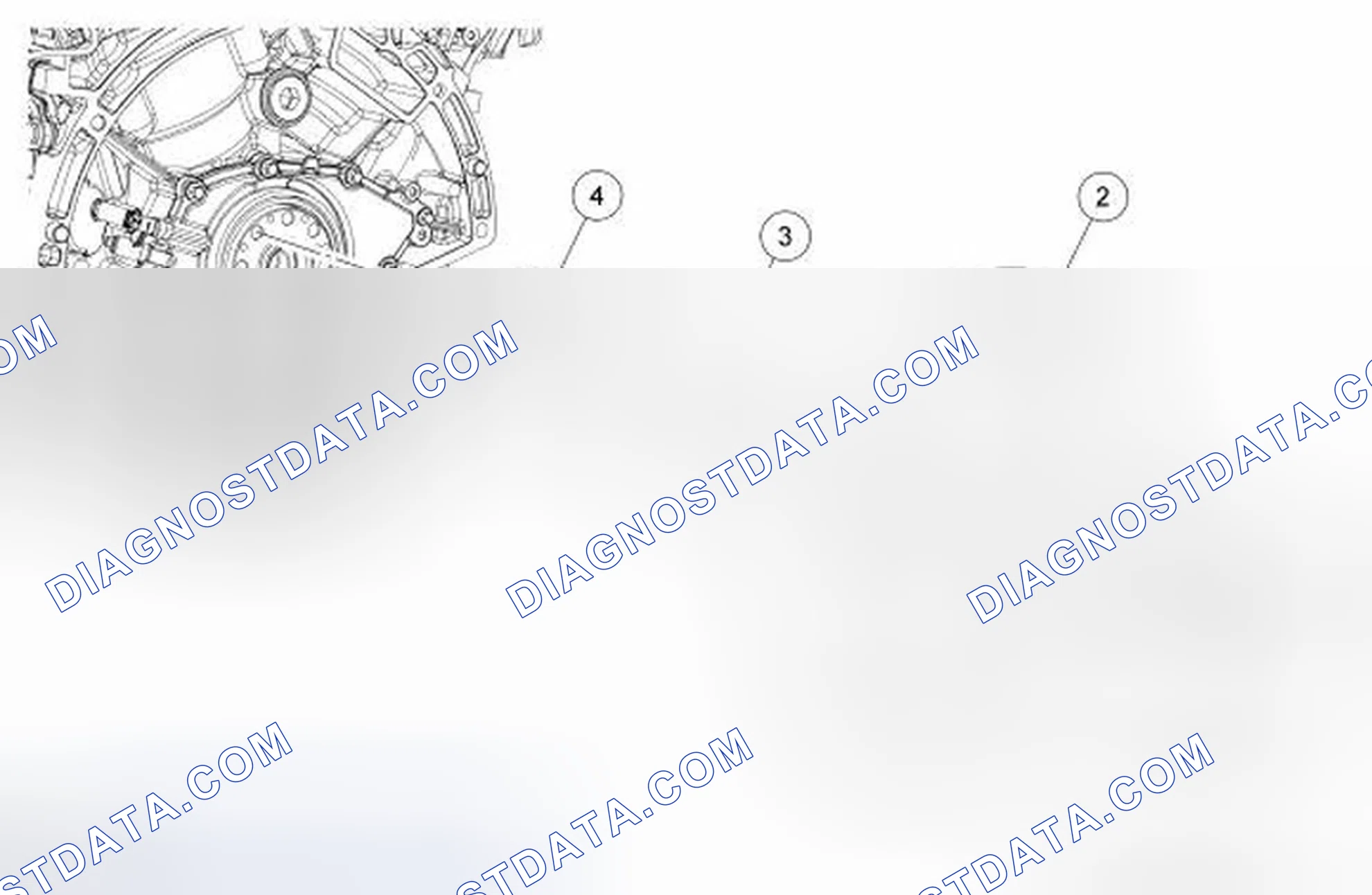 Scheme 9: Lower End Components - Exploded View, Flexplate and Crankshaft Rear Seal