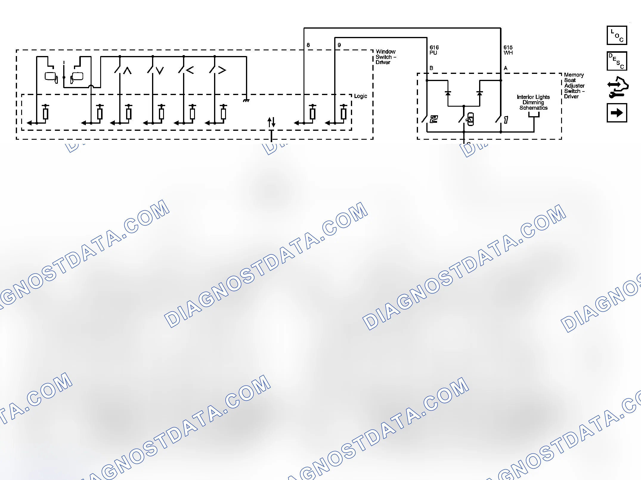 Scheme 2: Outside Rearview Mirror Schematics
