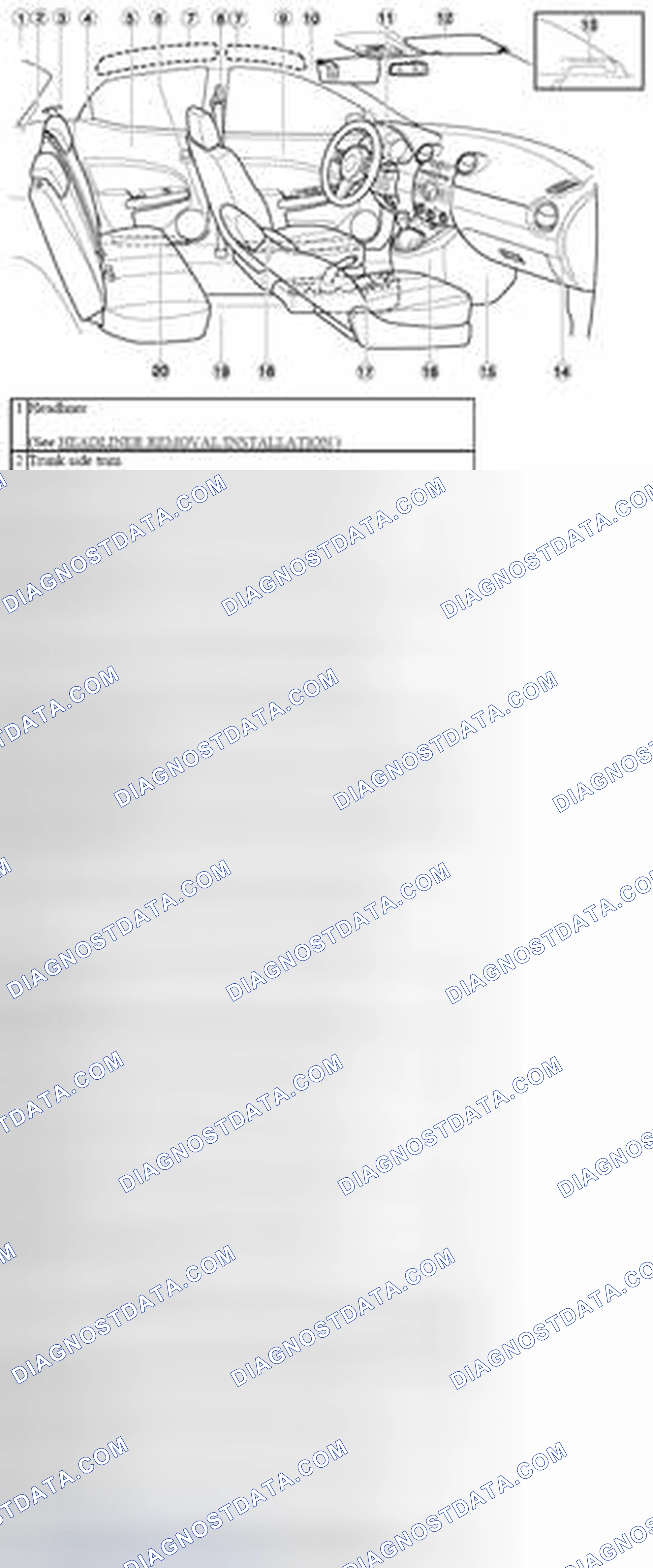 Scheme 35: Identifying Interior Trim Related Components (2 Of 3)