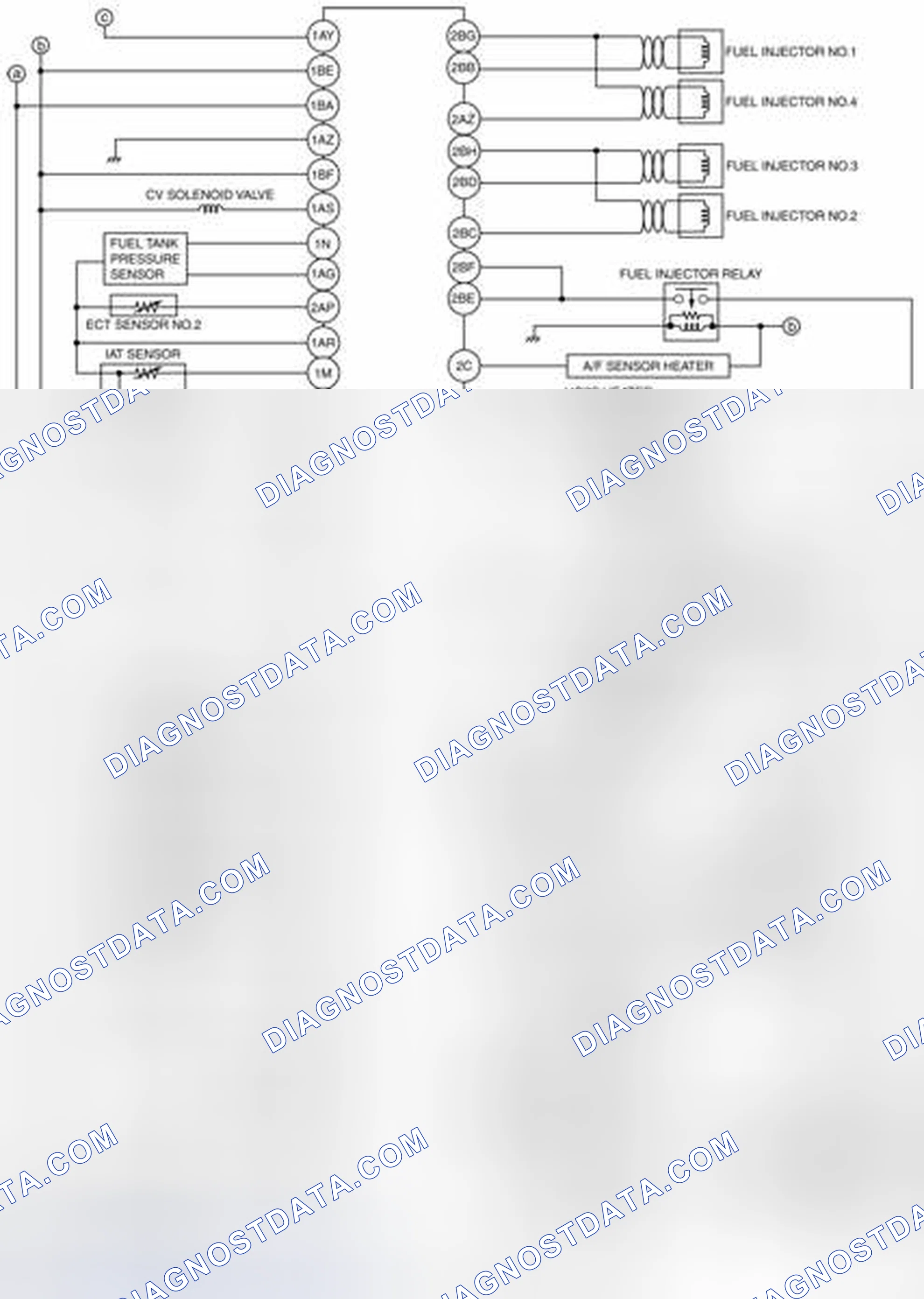 Scheme 93: Engine Control System Wiring Diagram [MZR 2.3 DISI Turbo] (1 Of 2)