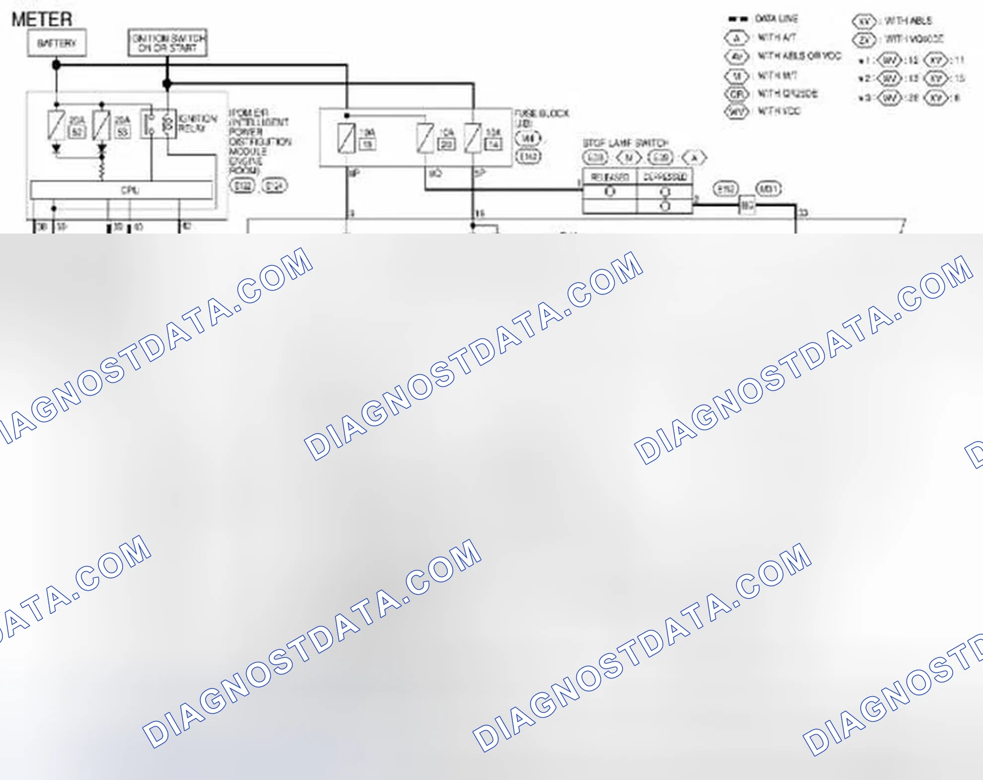 Scheme 416: Combination Meter: Wiring Diagram