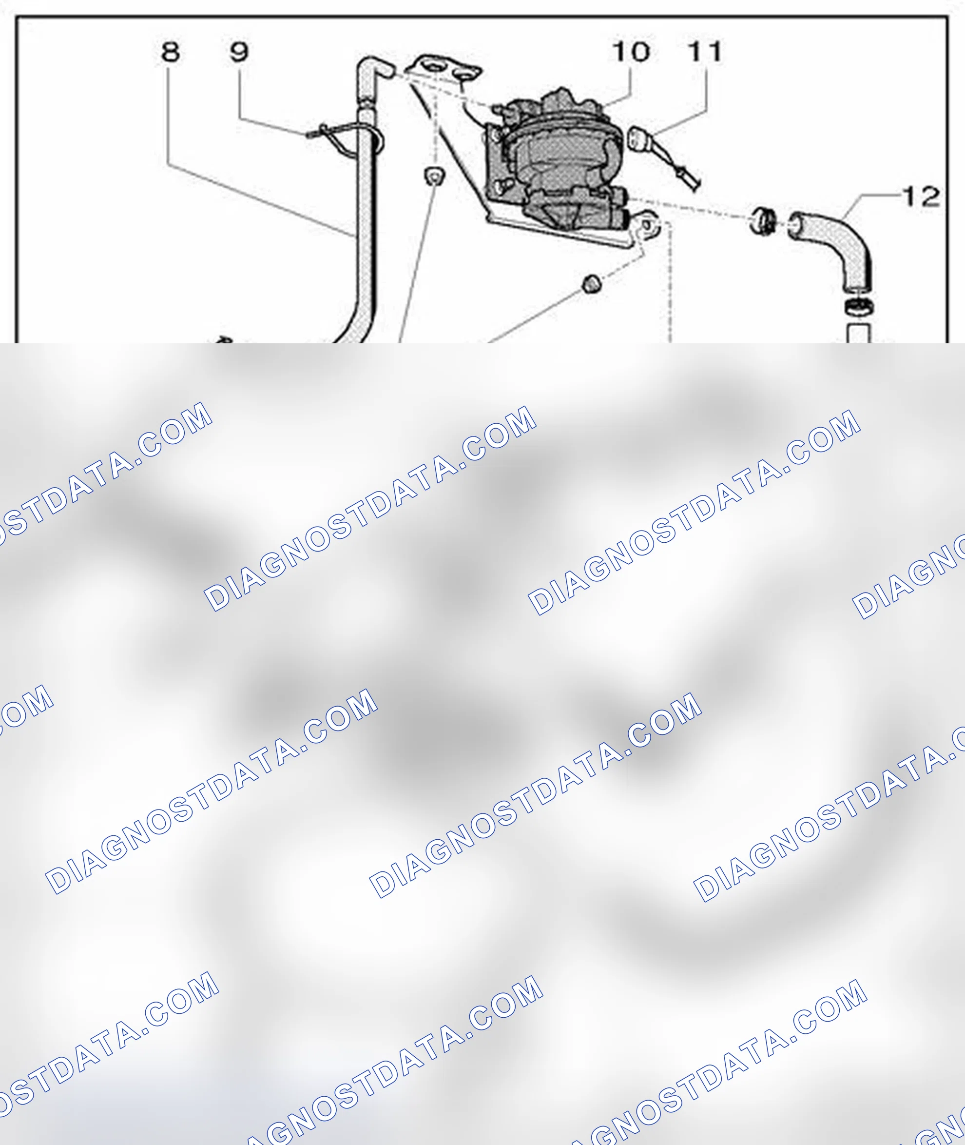 Scheme 1226: EVAP canister/leak detection system, assembly overview