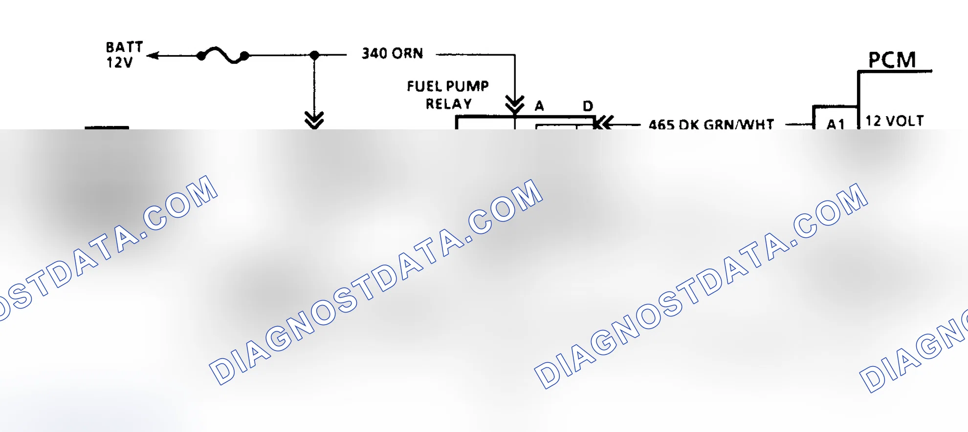 Scheme 88: Code 54 Schematic (G Series W/4L80-E Trans.) Fuel Pump Circuit