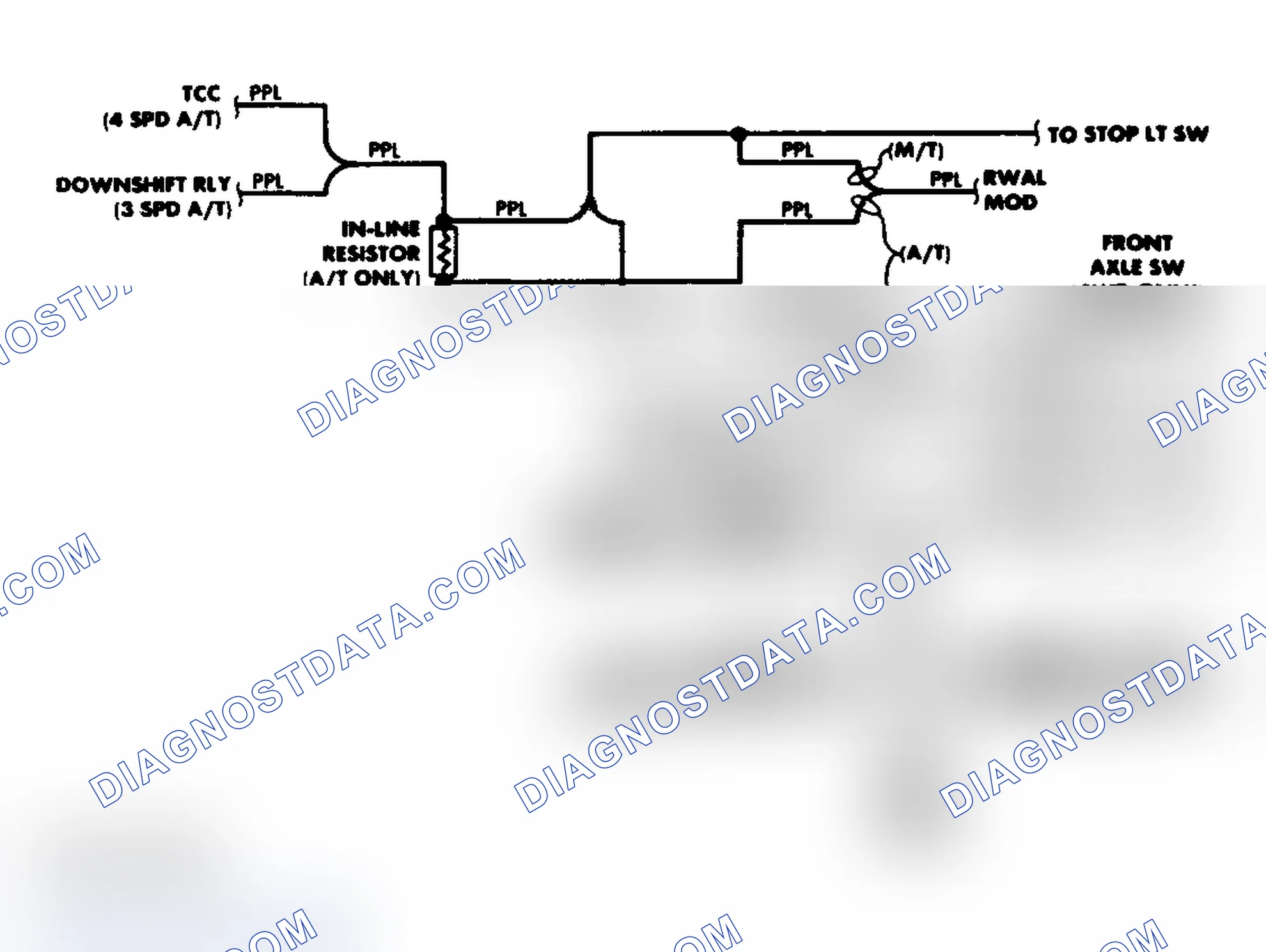 Scheme 2: Transfer Case Circuit (1988)