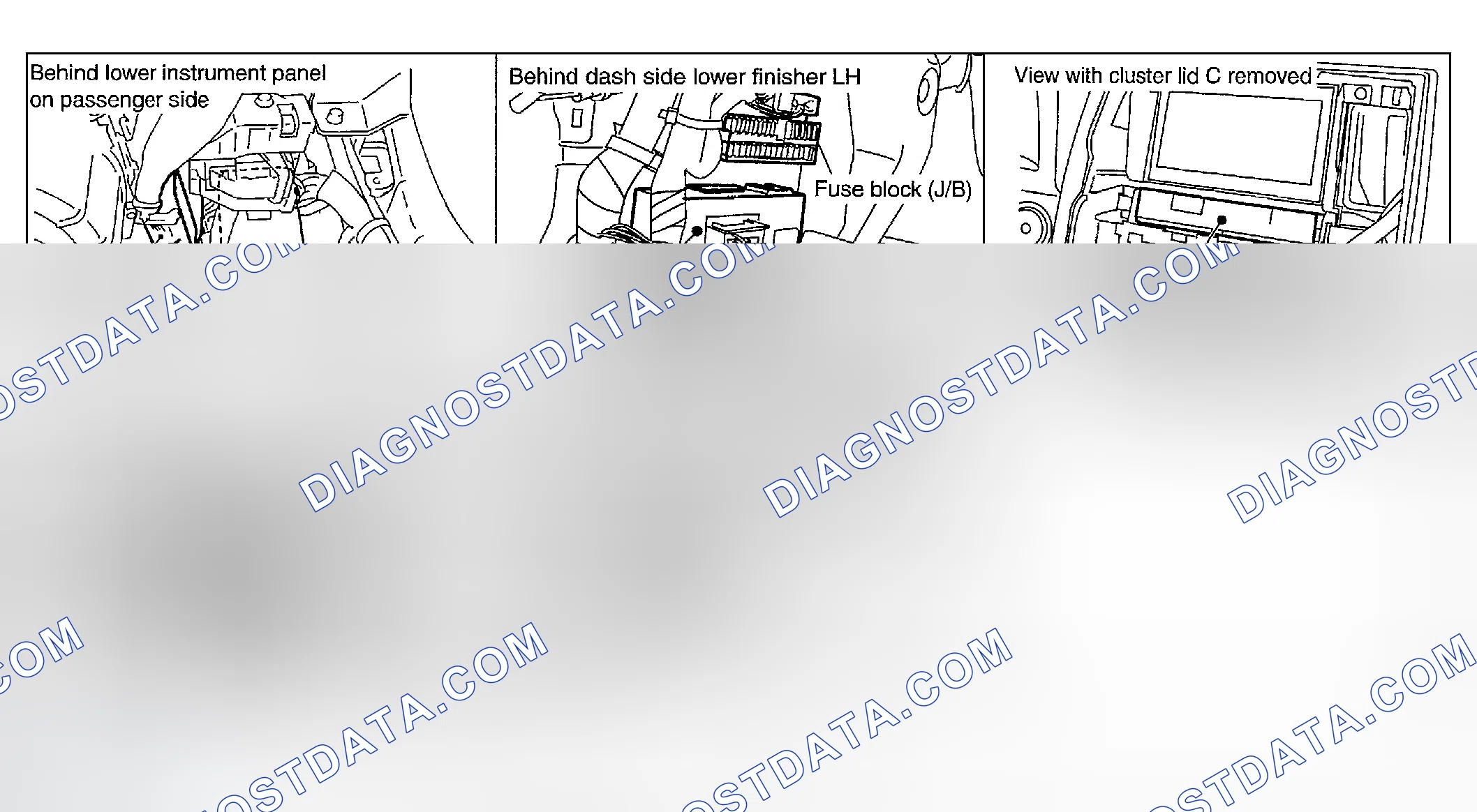 Scheme 26: COMPONENT PARTS AND HARNESS CONNECTOR LOCATION