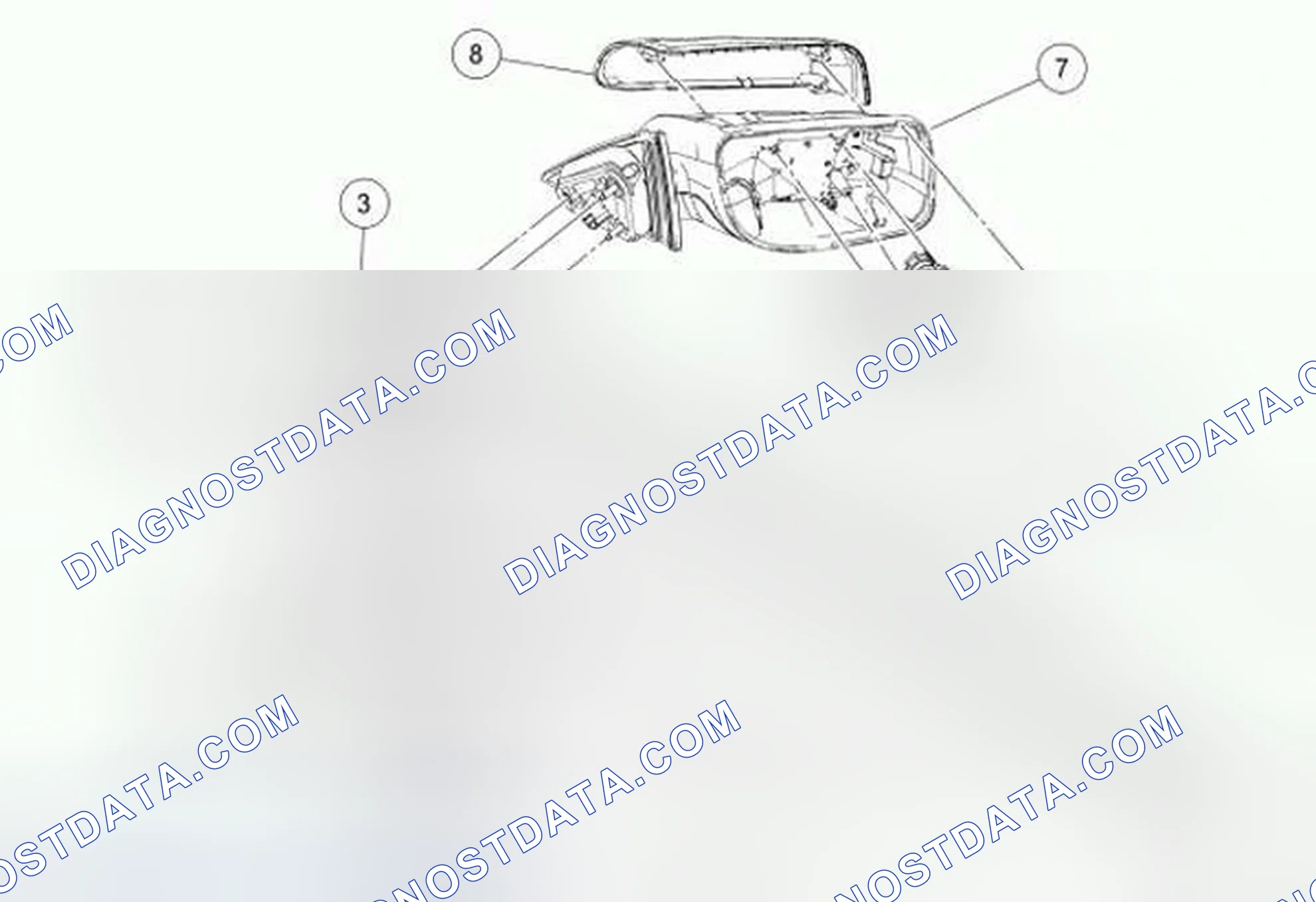 Scheme 49: Exterior Mirrors - Exploded View