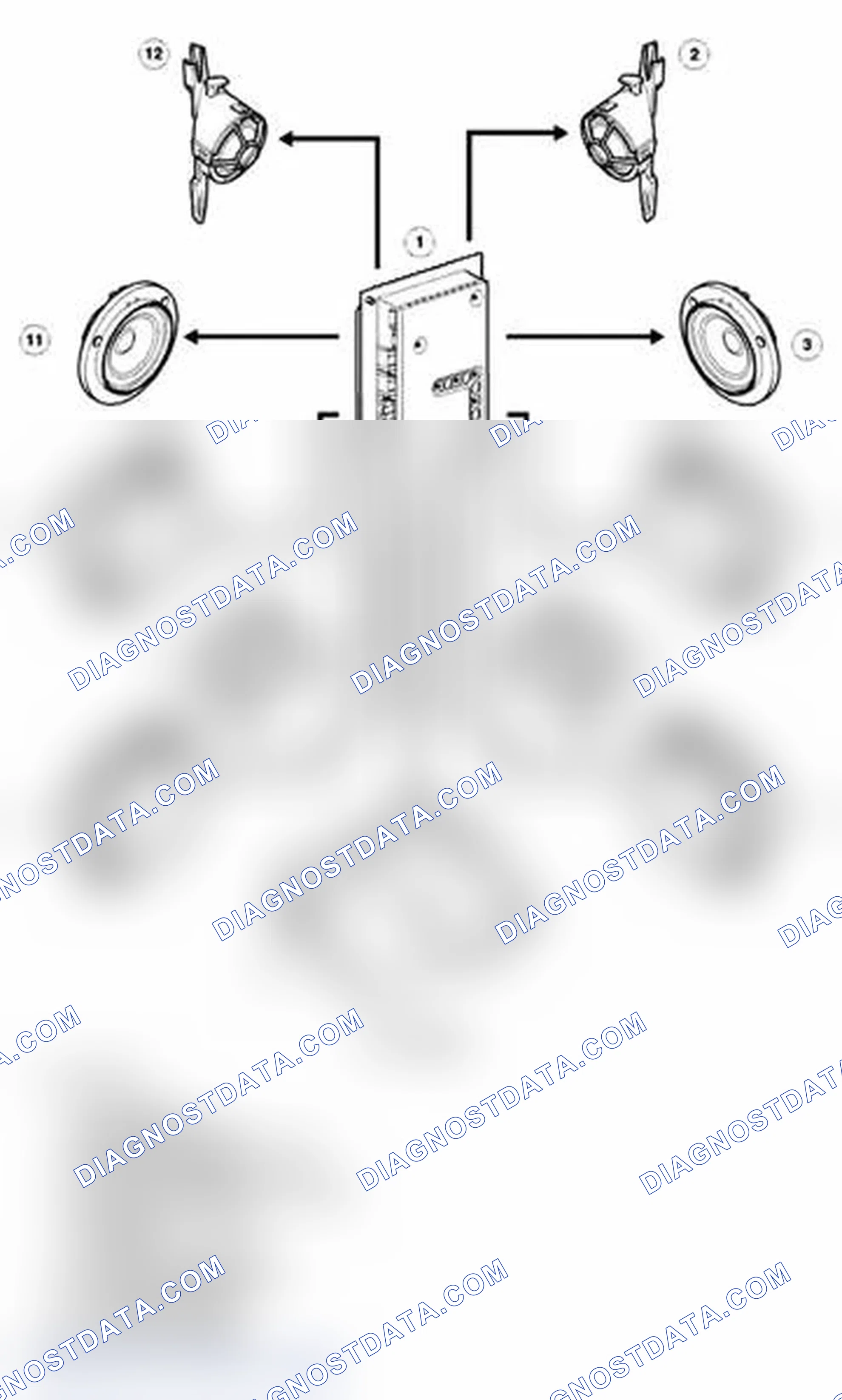 Scheme 22: DSP System - Speaker Control Diagram - From 2005 MY