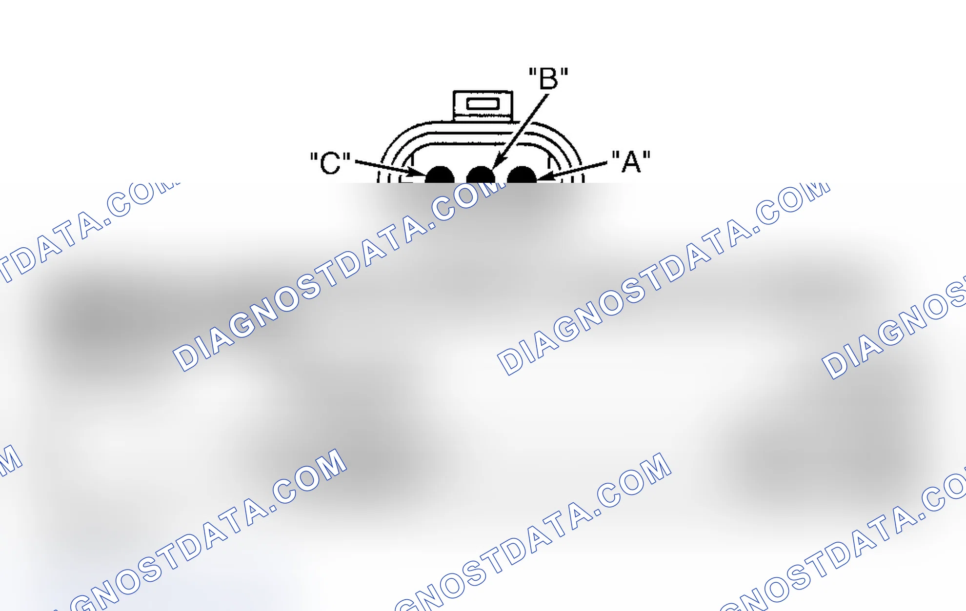 Scheme 769: ENGINE OIL PRESSURE SENSOR CONNECTOR END VIEW