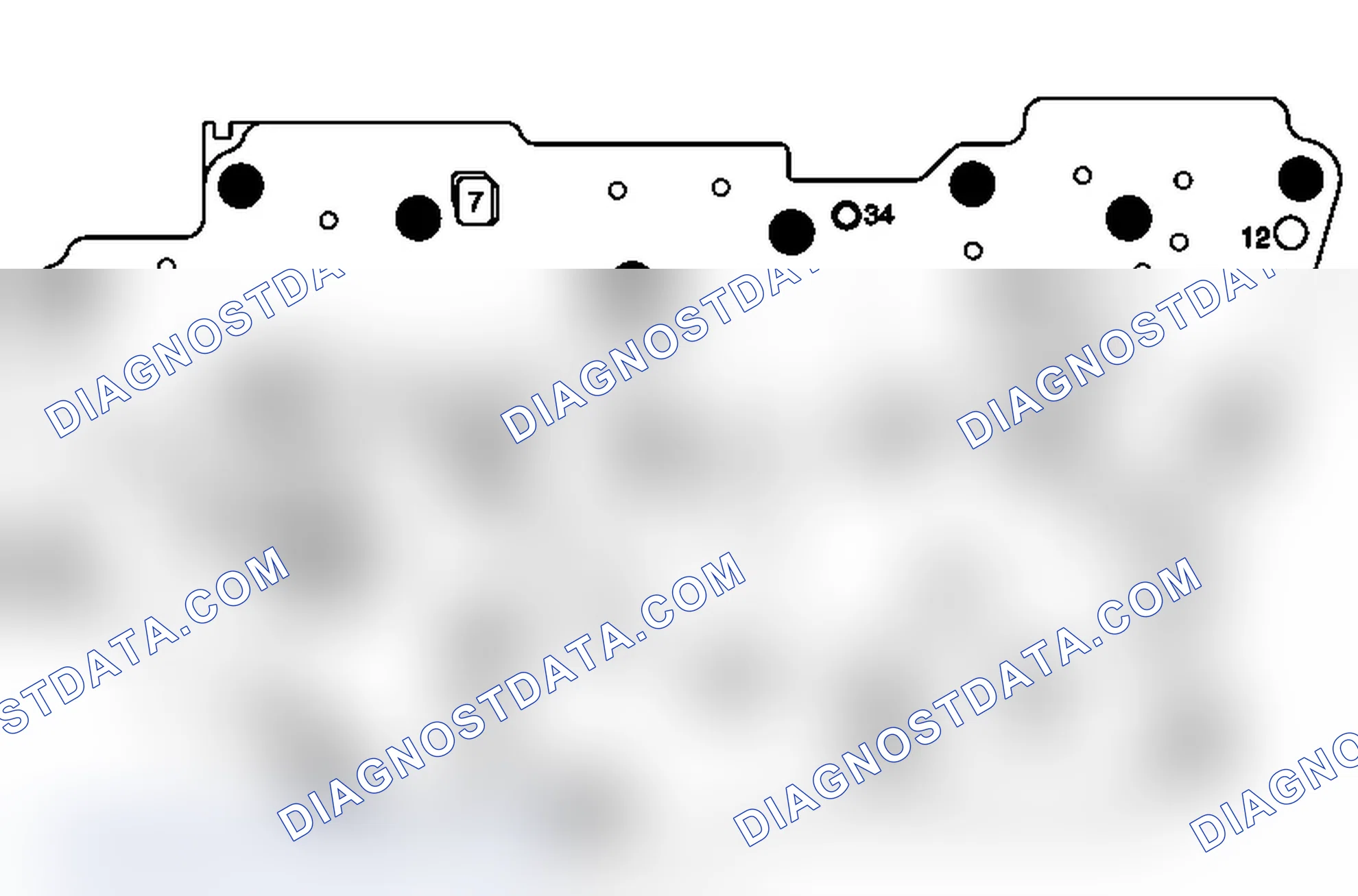 Scheme 100: Control Valve Body Spacer Plate Assembly - Case Side