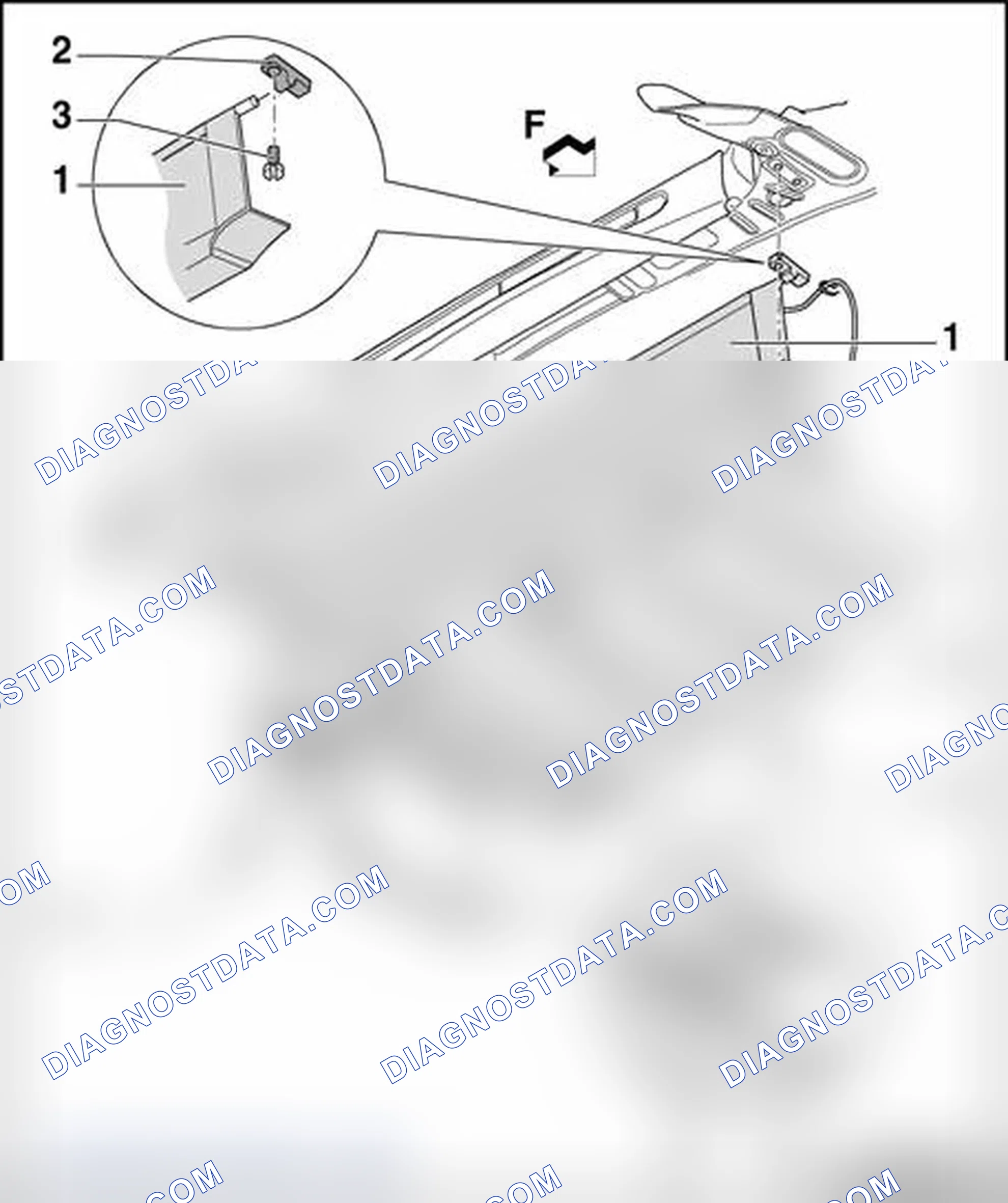 Scheme 207: Convertible top compartment lid, assembly overview