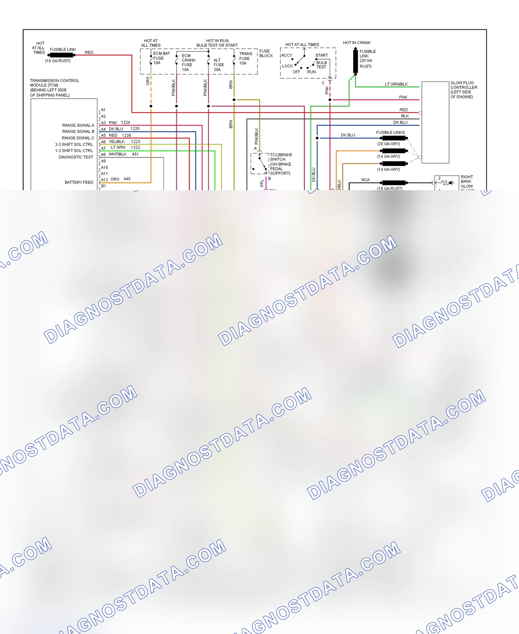 Scheme 237: Wiring Diagram ("P" Series - 6.5L VIN Y A/T)