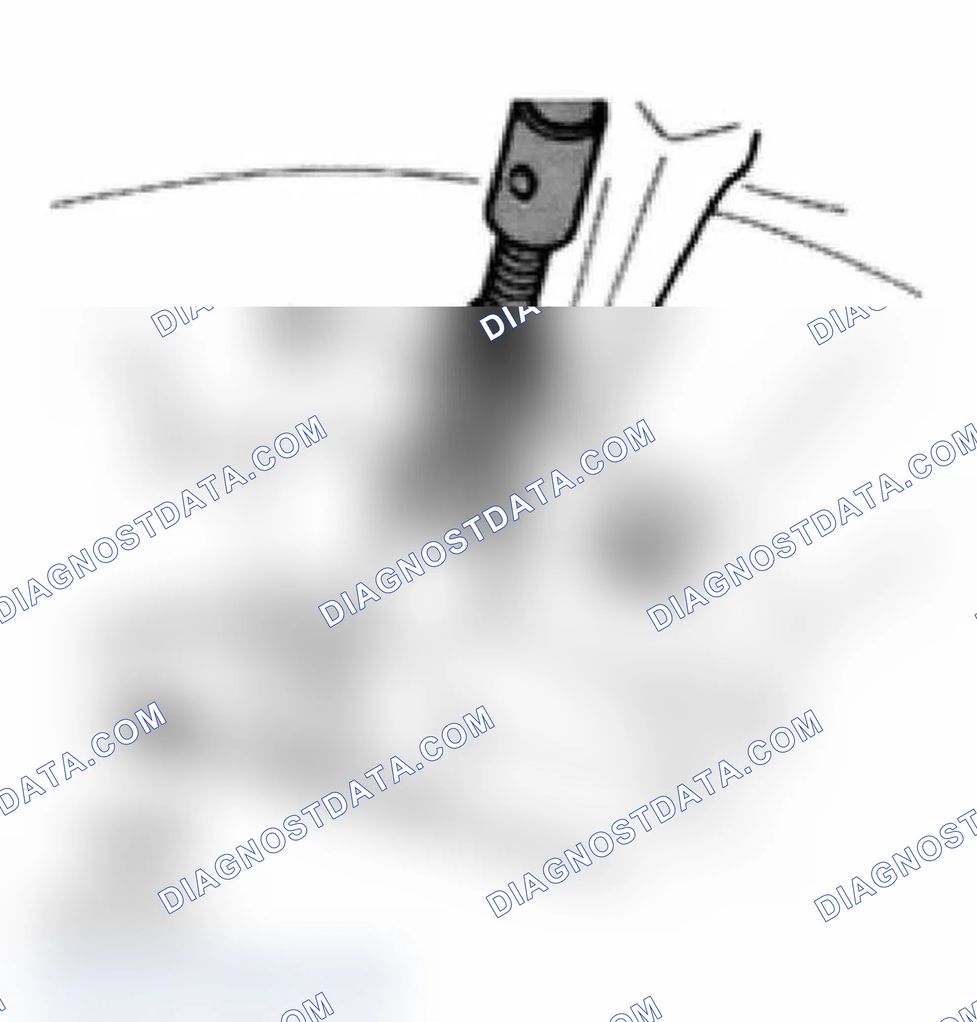 Scheme 63: Pulling out mounting bush for 3rd and 4th gear selector rod