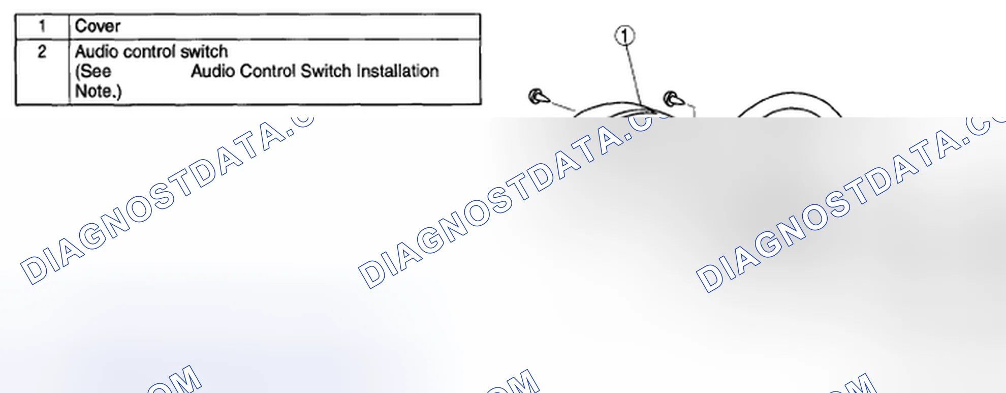 Scheme 24: AUDIO CONTROL SWITCH REMOVAL/INSTALLATION