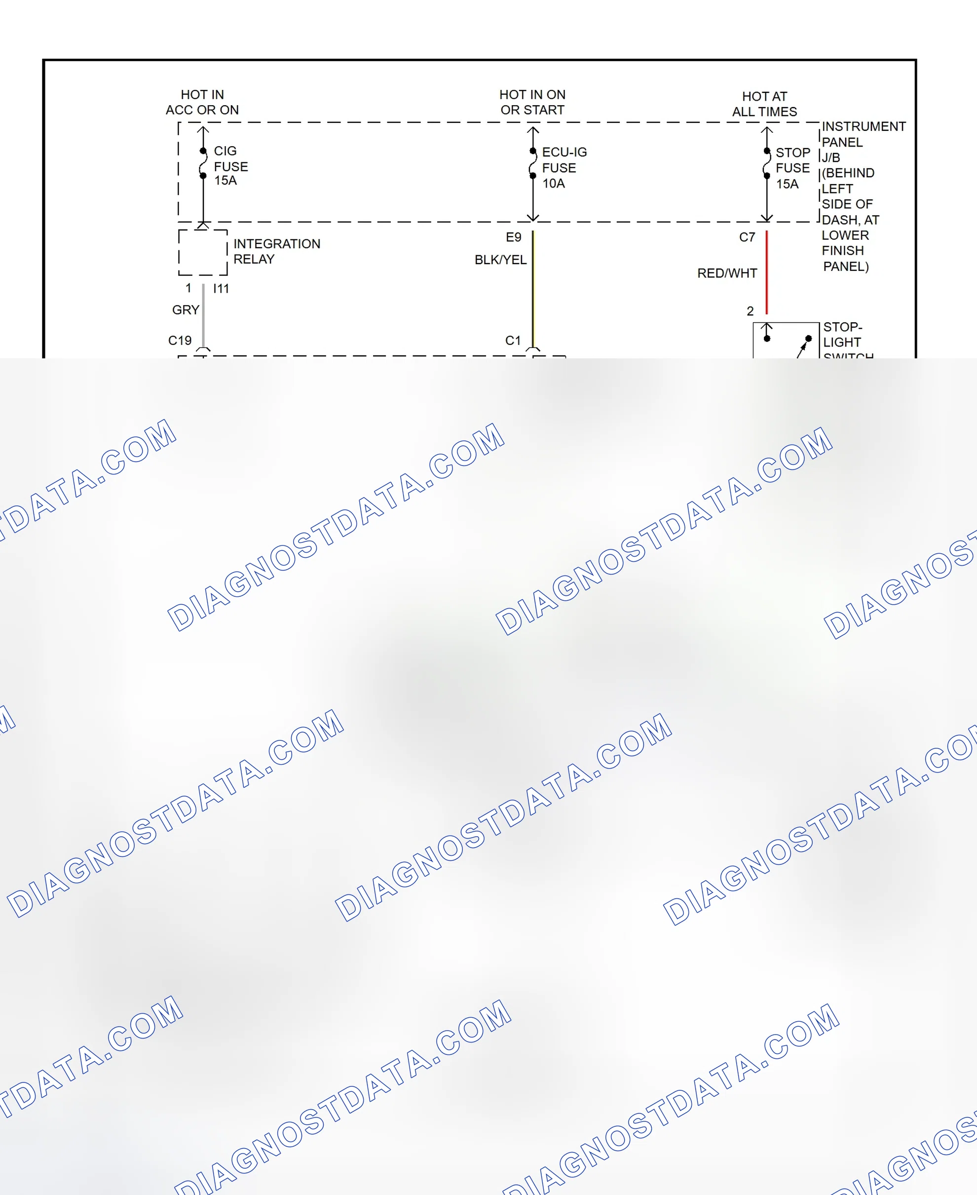 Scheme 321: Shift Interlock System Wiring Diagram (2002 - Toyota Corolla)