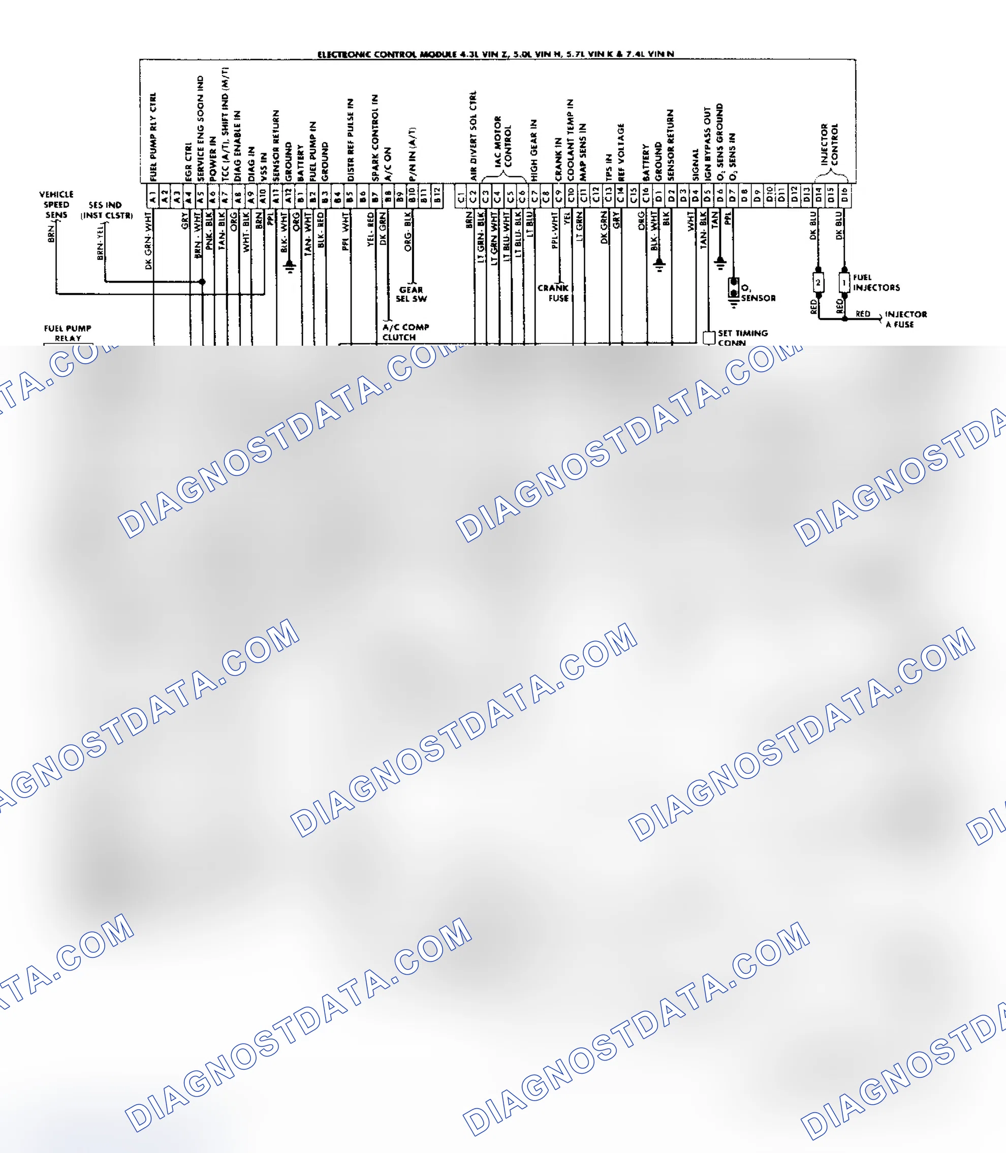 Scheme 162: "C/K" Series (4.3L, 5.0L, 5.7L & 7.4L) Wiring Diagram