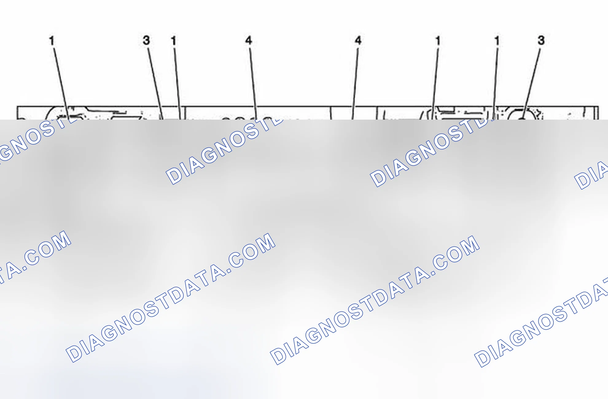 Scheme 129: Left Cylinder Head Exhaust Face (LF1)
