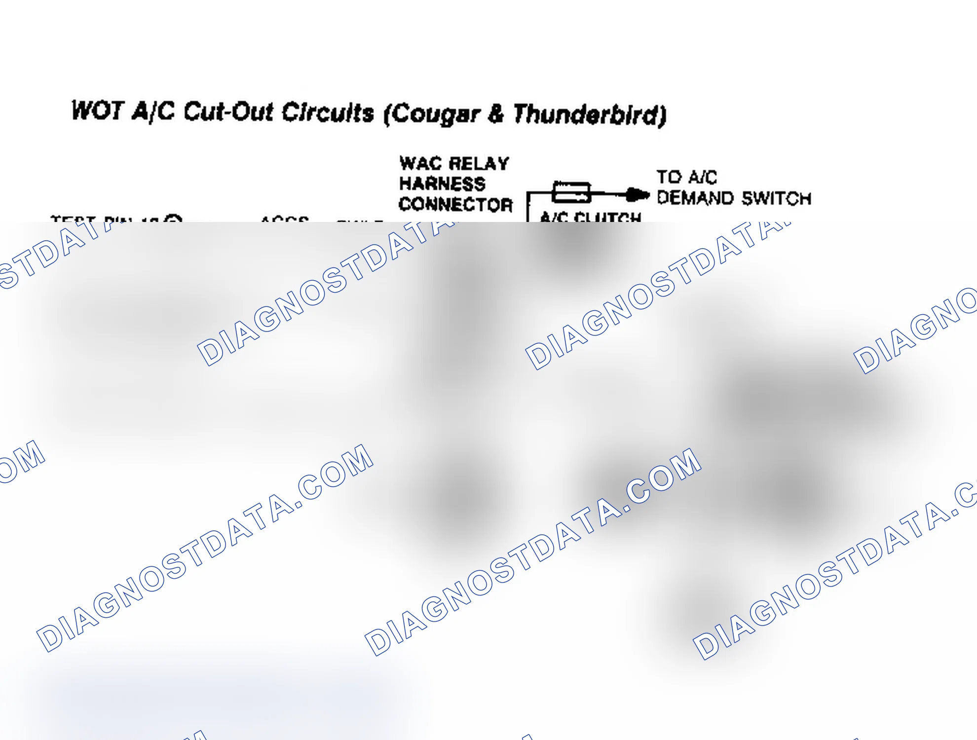 Scheme 60: WOT A/C Cut-Out Circuits (Cougar & Thunderbird)
