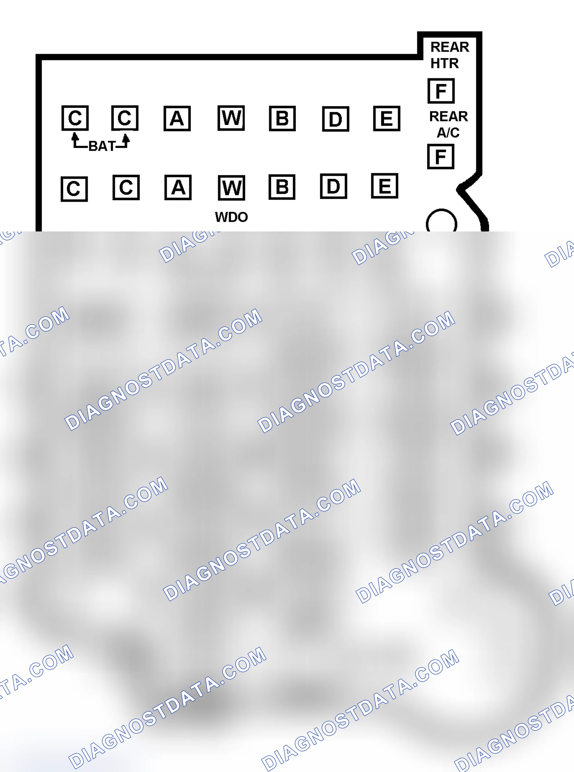 Scheme 11: FUSE PANEL IDENTIFICATION (1988-91 "R" & "V" SERIES)