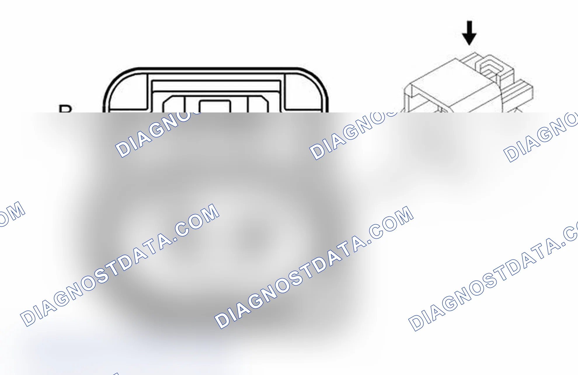 Scheme 331: Endgate Lock Actuator (without E52 or TB7)