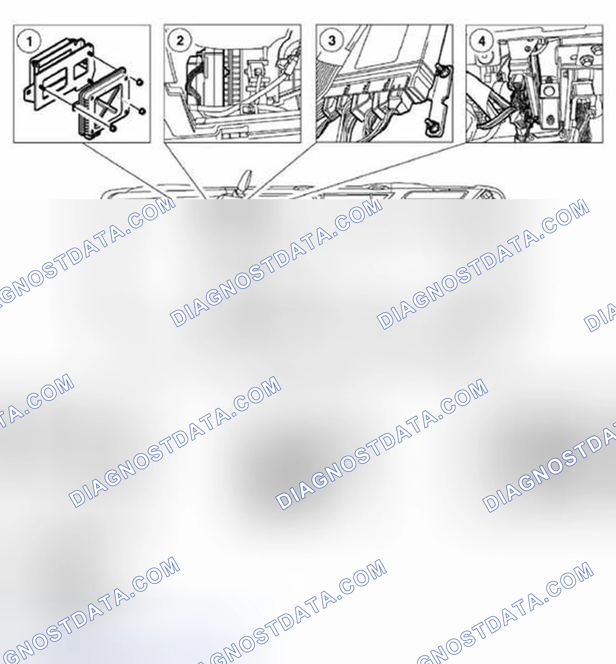 Scheme 3: Instrument component location - Passenger compartment
