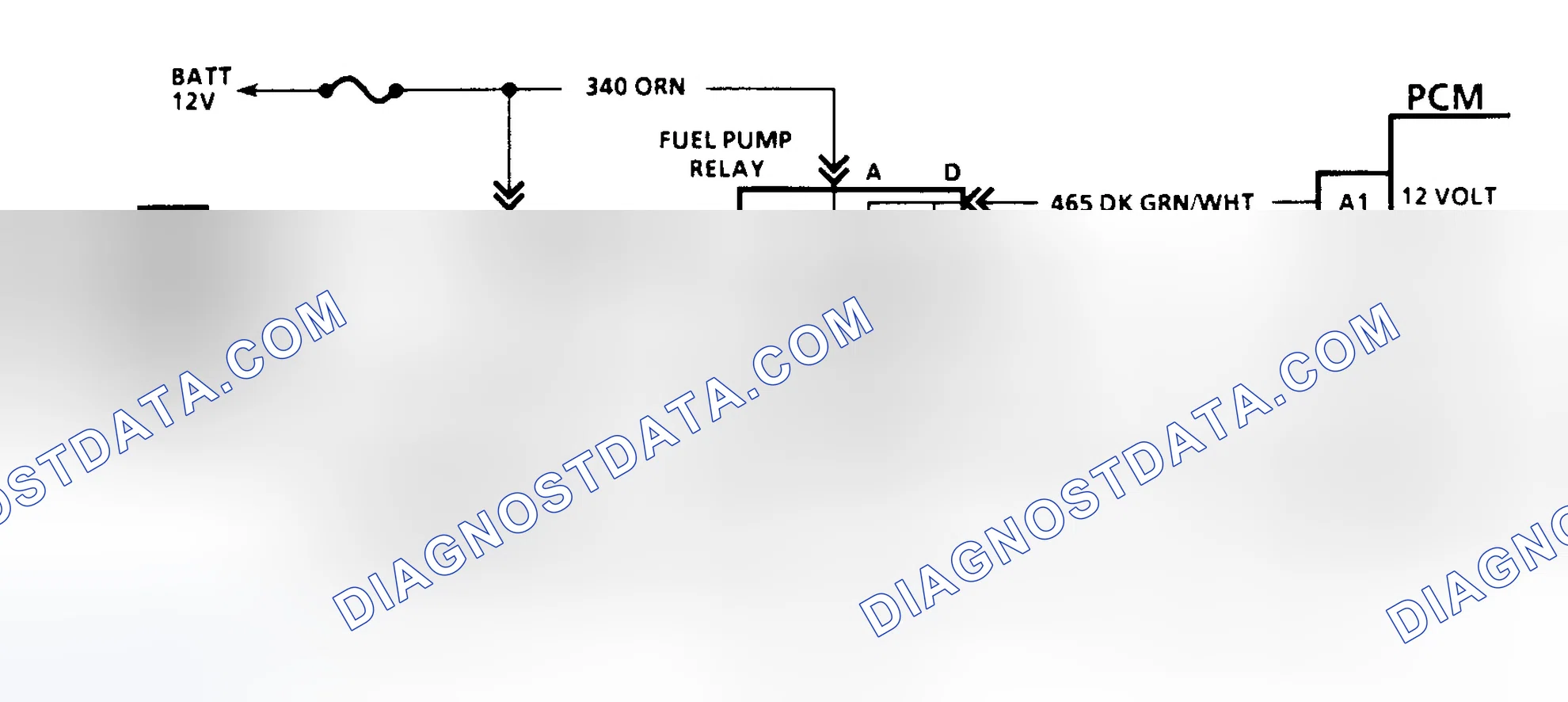 Scheme 141: Code 54 Schematic (G Series W/4L80-E Trans.) Fuel Pump Circuit