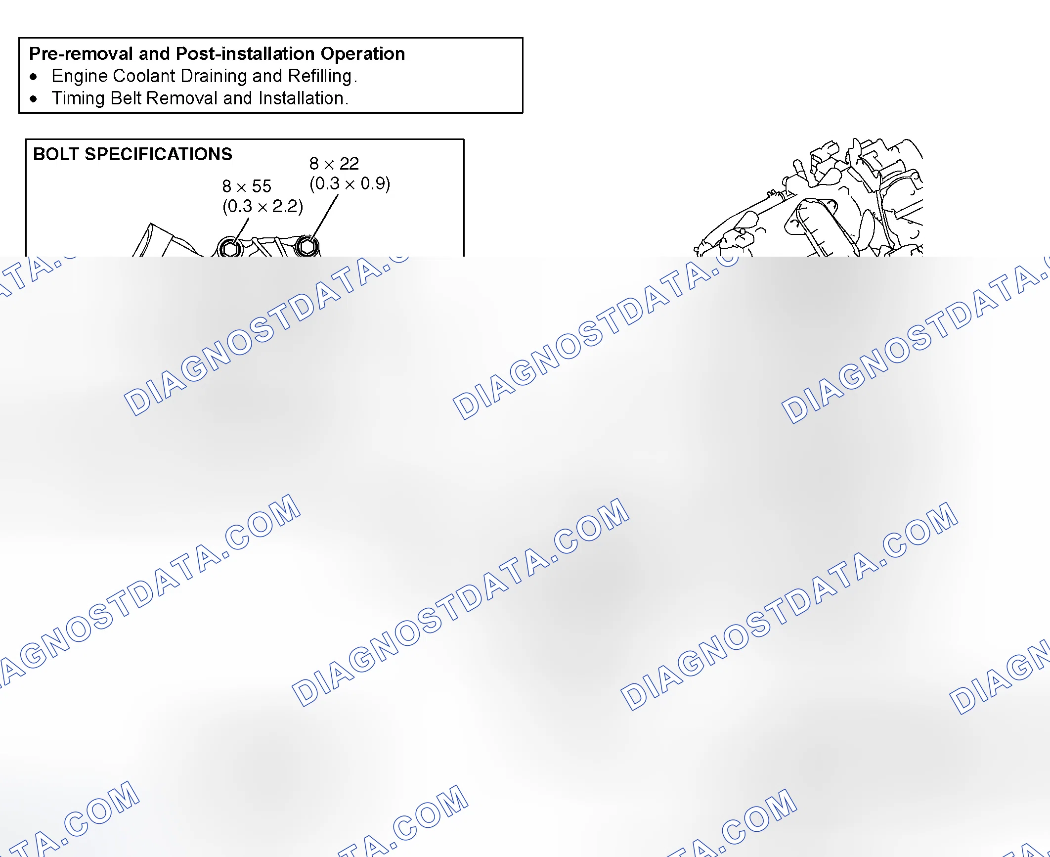 Scheme 50: REMOVAL AND INSTALLATION < 2.4L ENGINE >