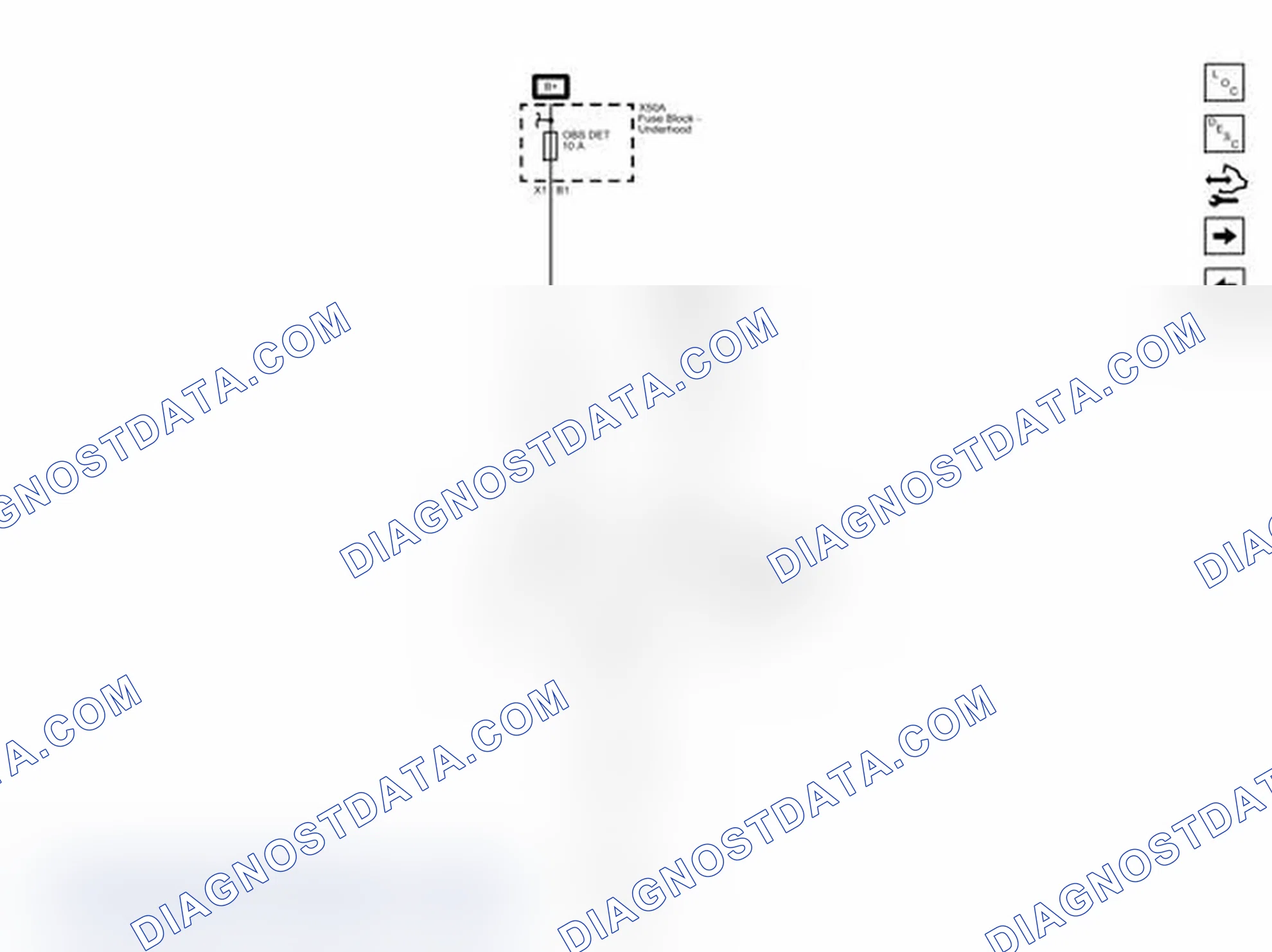 Scheme 3: Rear Object Sensing Power, Ground, and Serial Data (UD7) Wiring Schematics