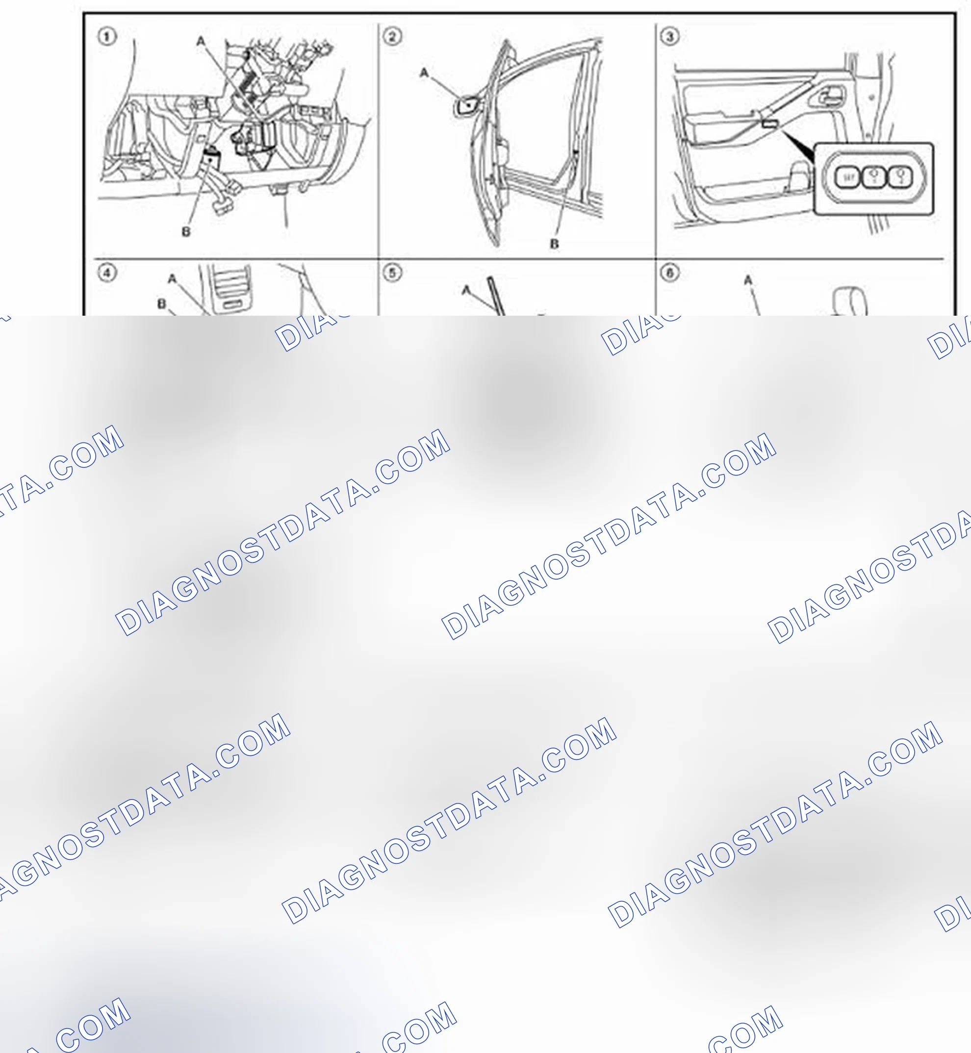 Scheme 152: MANUAL FUNCTION: Component Parts Location