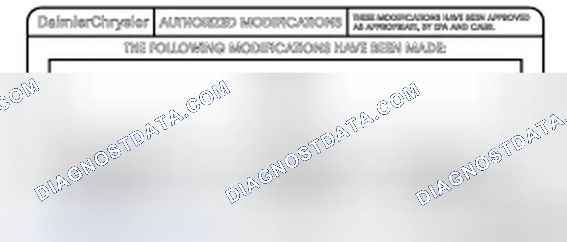 Scheme 613: SECTION 3 - AUTHORIZED MODIFICATION LABEL