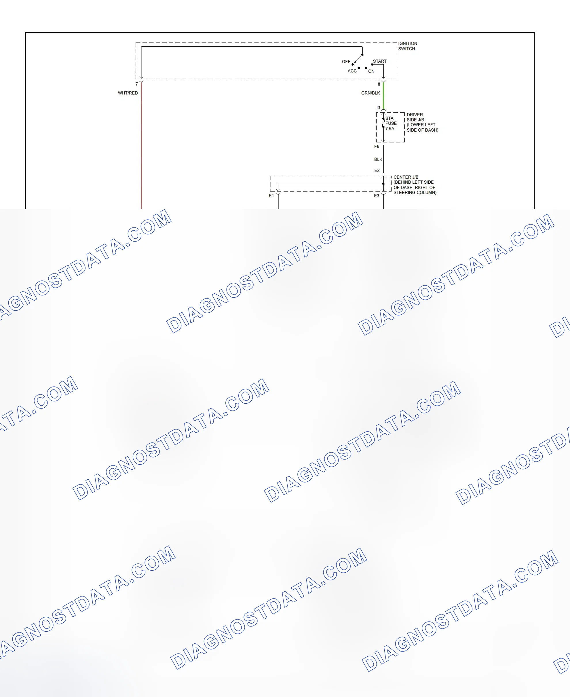 Fig. 35: Starting System Wiring Diagram (4Runner)