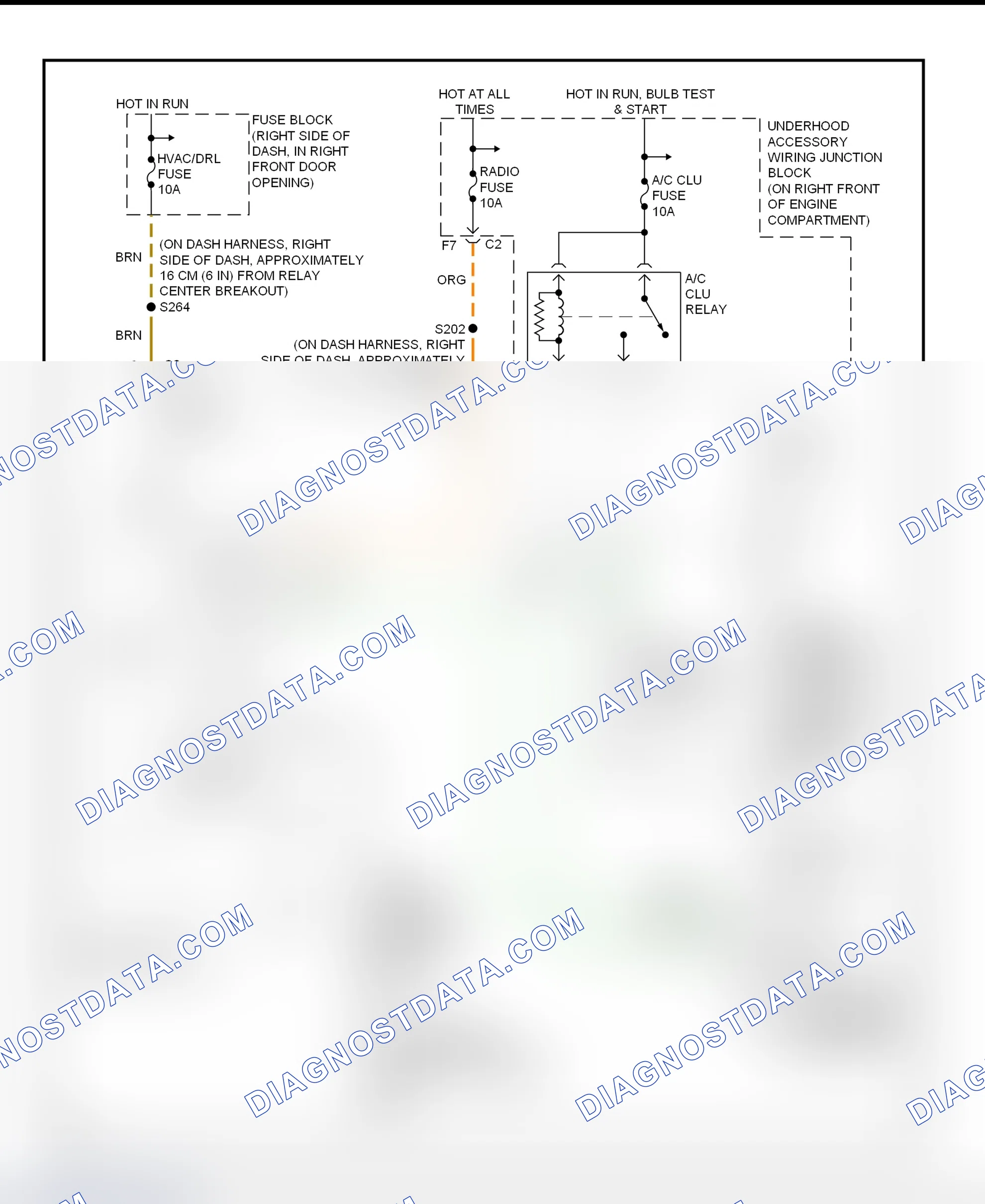 Scheme 21: A/C Compressor Clutch Control Circuit Wiring Diagram (Montana, Silhouette & Venture)