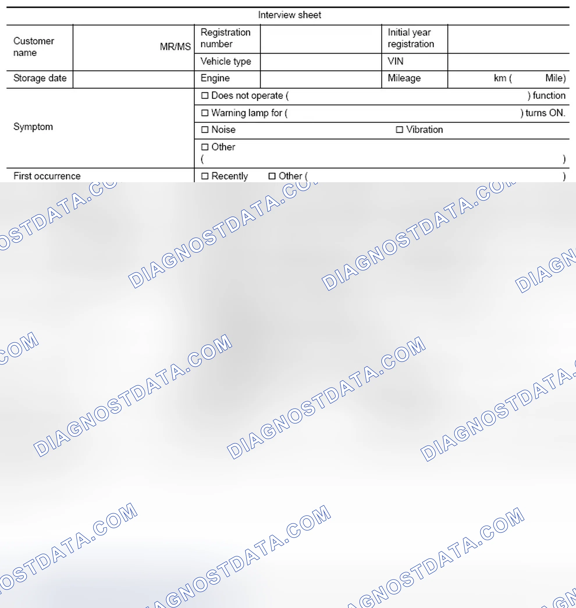 Scheme 14: INTERVIEW SHEET SAMPLE