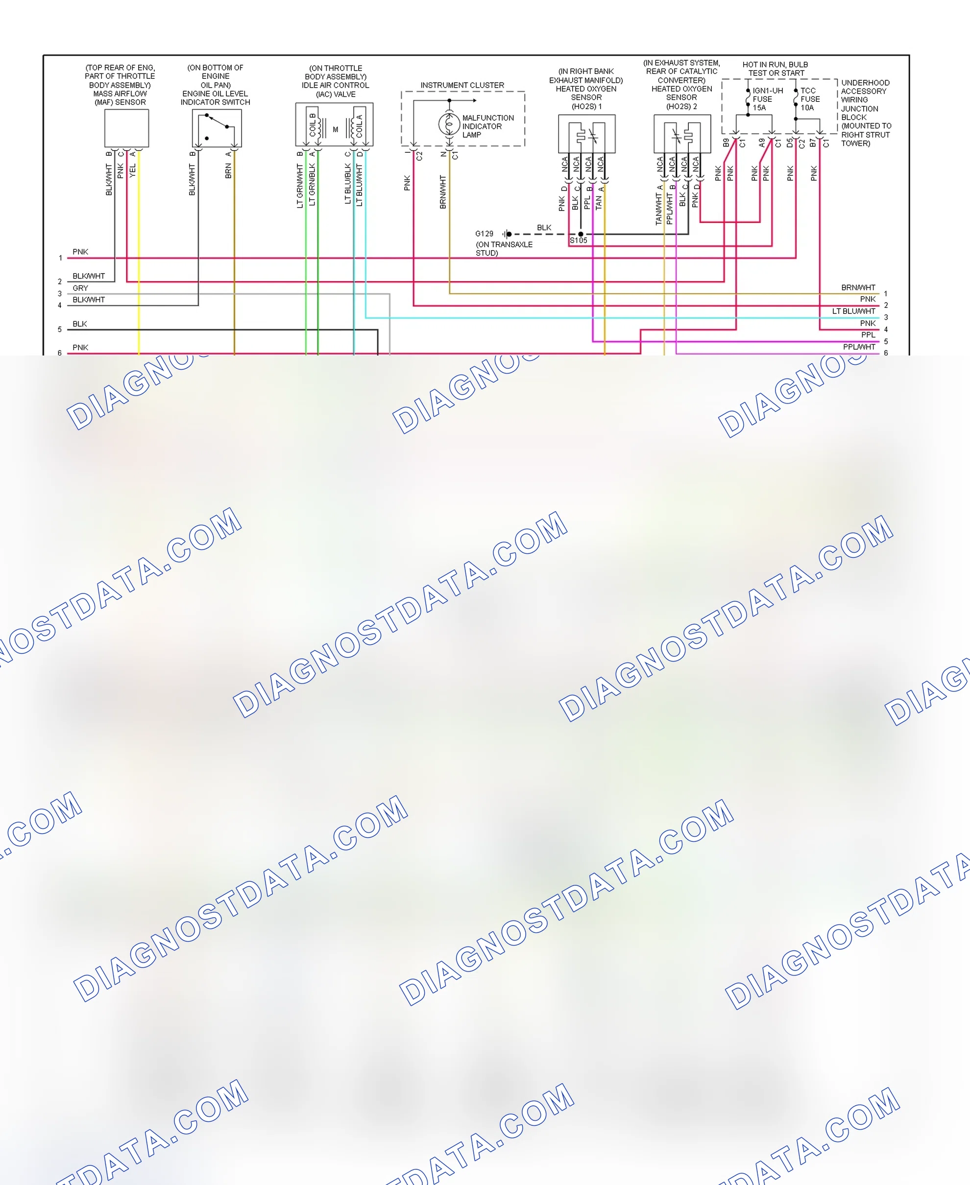 Scheme 116: PCM Wiring Diagram (Grand Prix - 3.8L VIN K - 3 Of 4)
