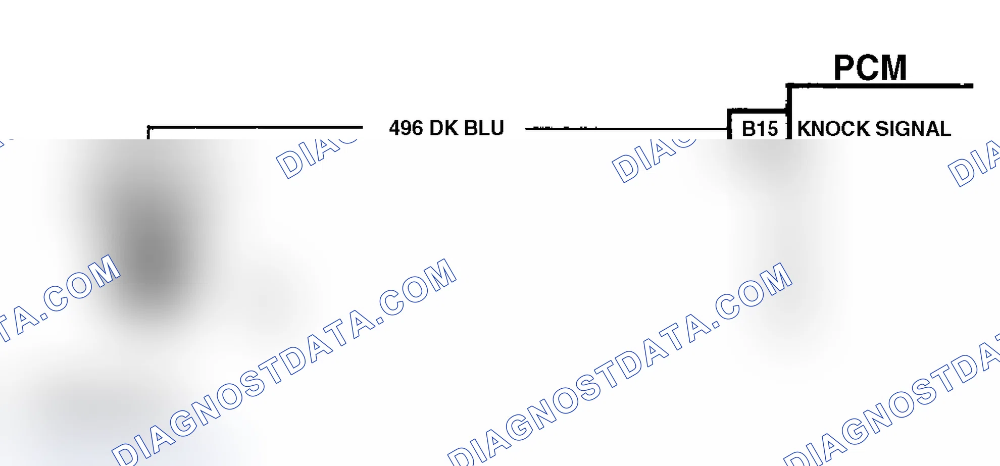 Scheme 329: Code 43 Schematic (All Models) Knock Sensor Without Spark Module (Dual Sensors)