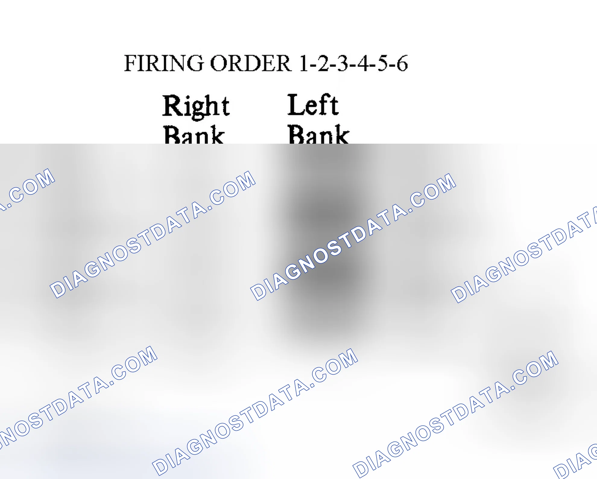 Scheme 4: Cylinder Numbering & Firing Order (Avalon 3.0L)