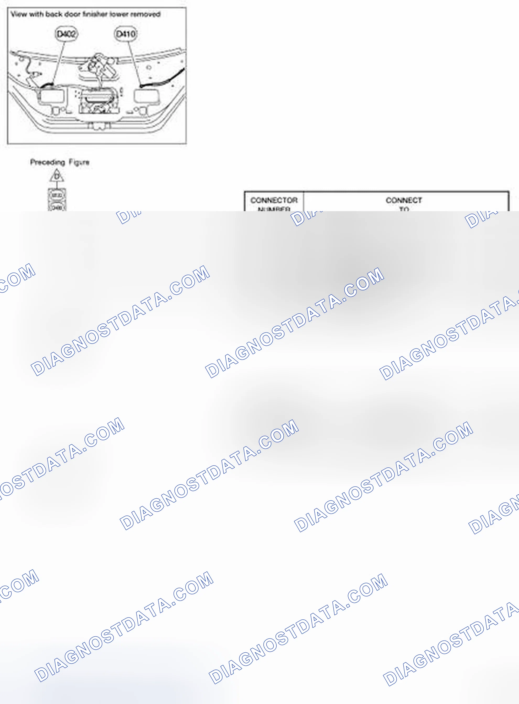 Scheme 13: BACK DOOR HARNESS (HATCHBACK)