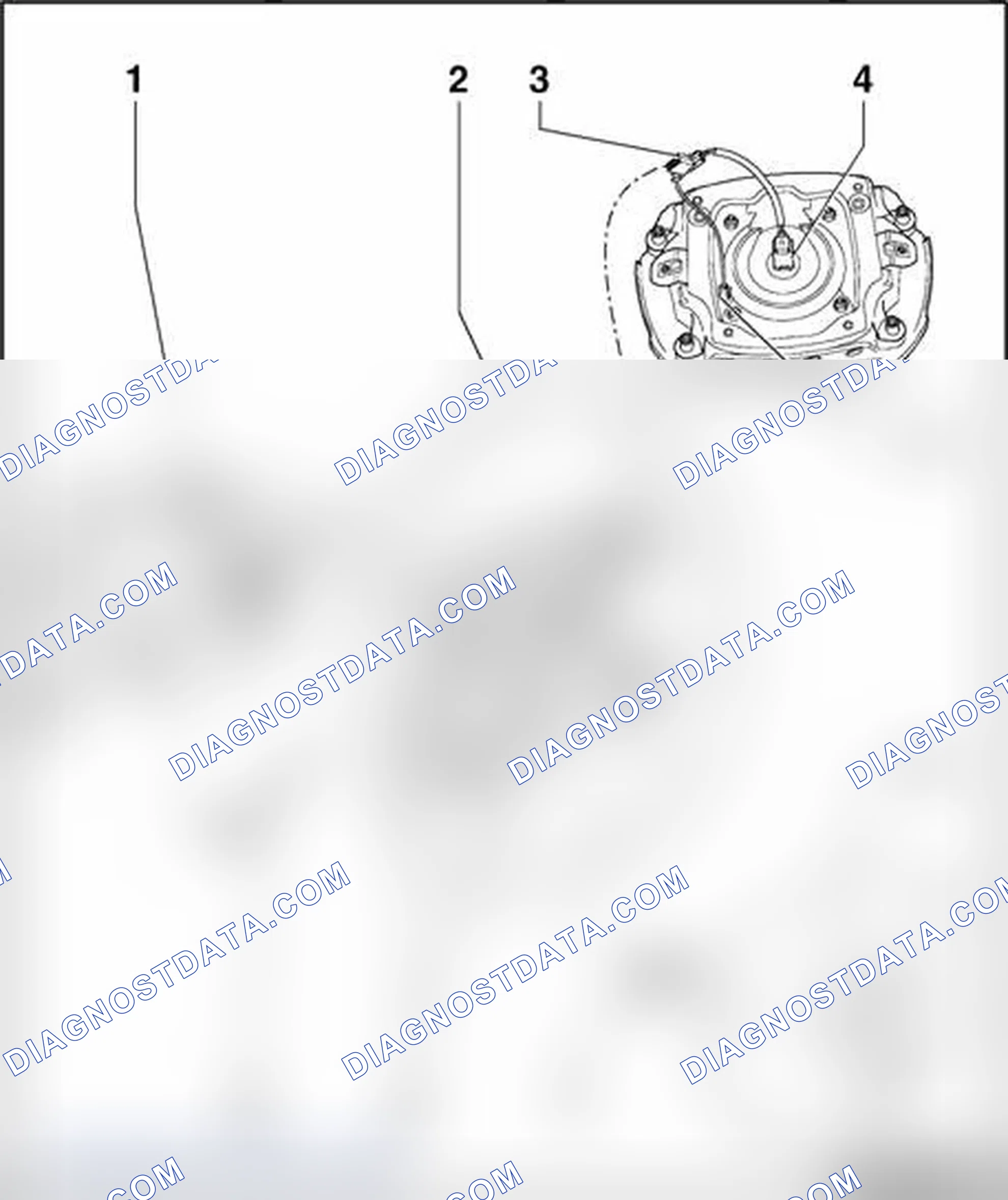 Scheme 356: Steering wheel with airbag, assembly overview