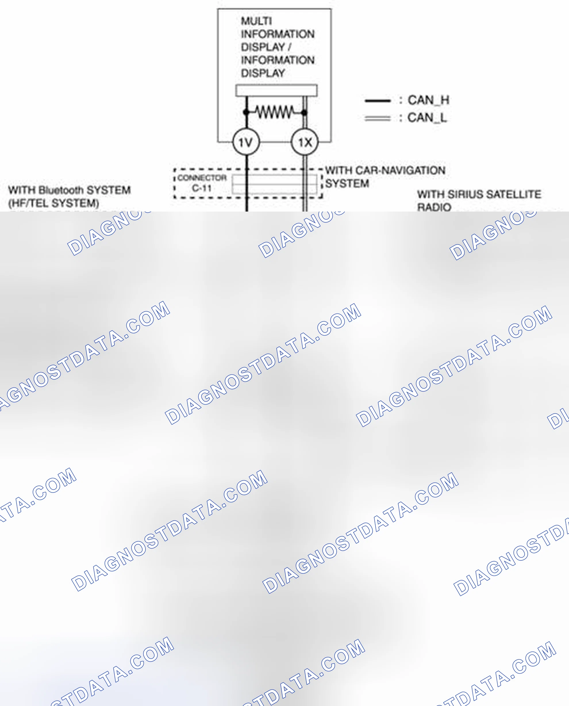 Scheme 62: MS-CAN Short To Power Supply [Multiplex Communication System] System Wiring Diagram