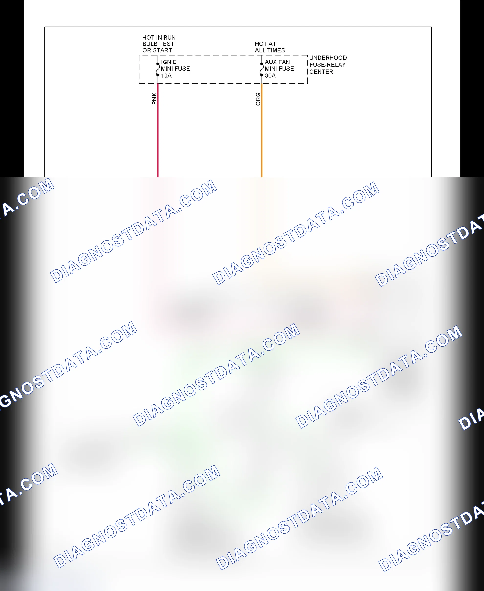 Scheme 3: Cooling Fan Circuit Wiring Diagram (7.4L)