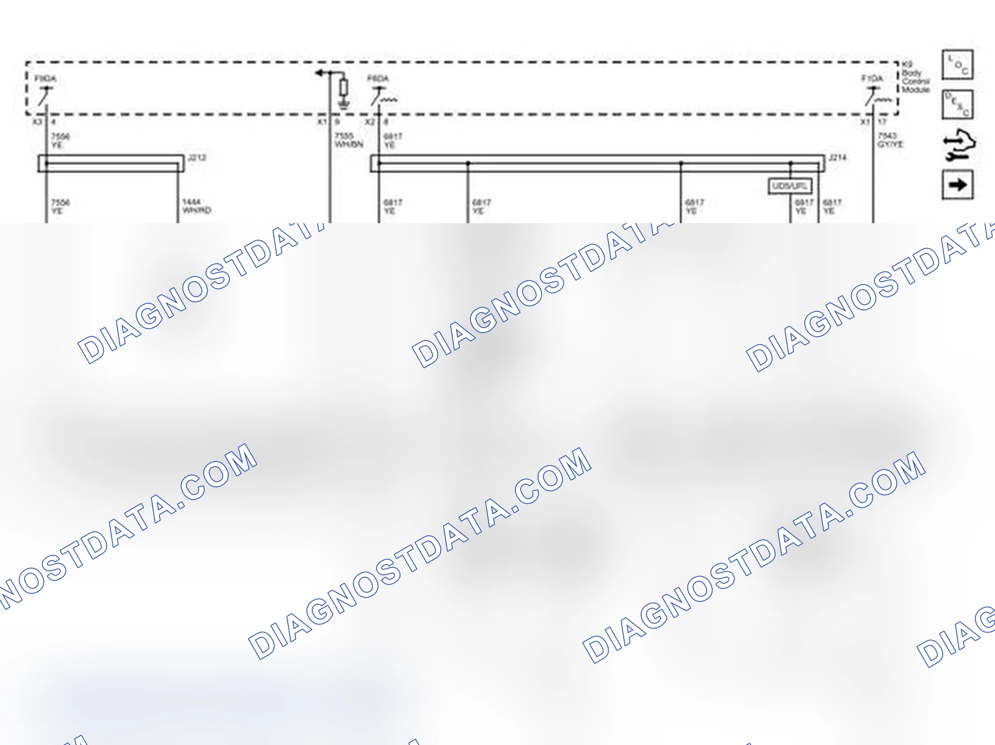 Scheme 71: Controls, and Instrument Panel, Steering Wheel Switches