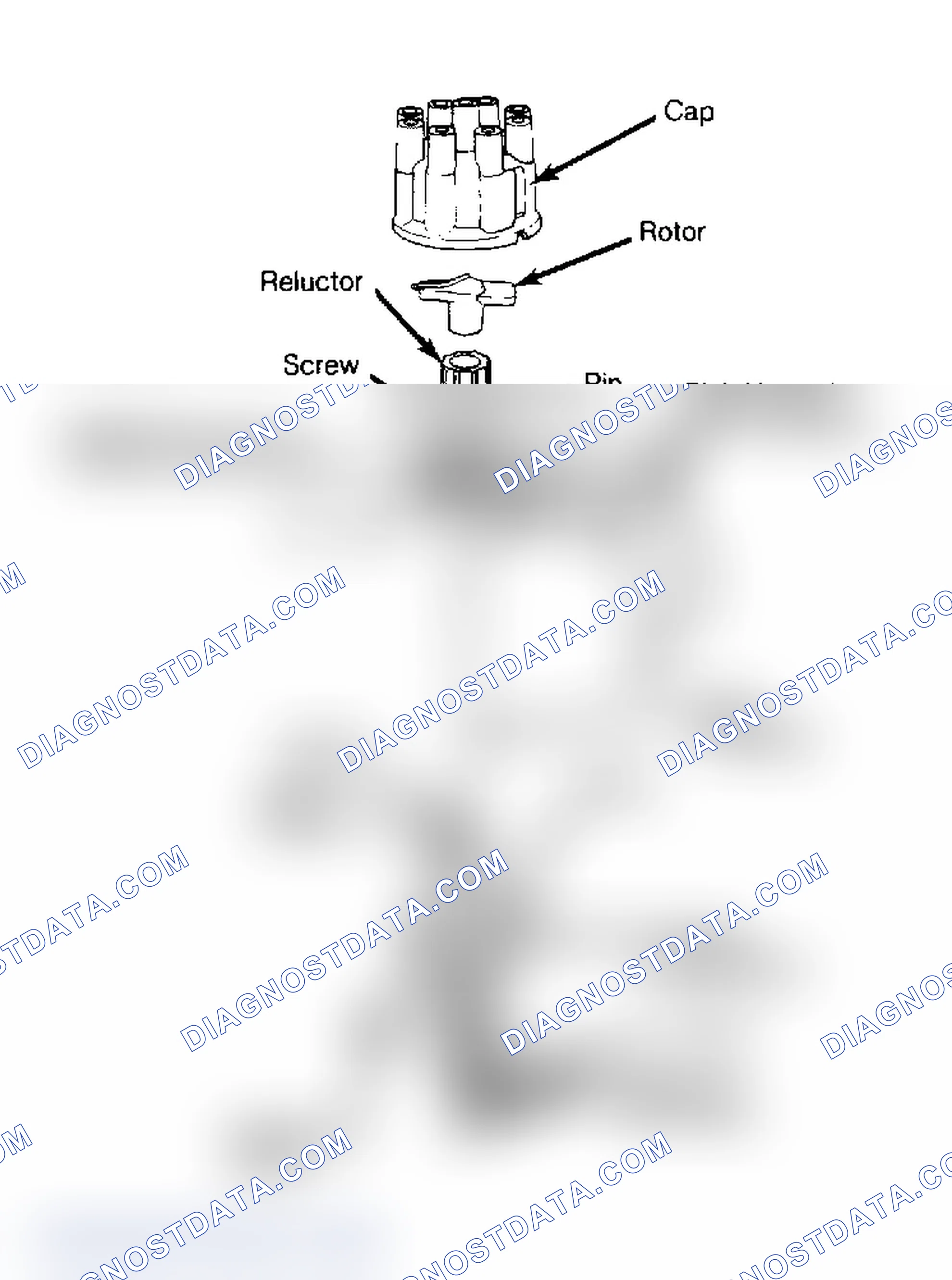 Scheme 20: Exploded View of 5.2L ESC Distributor Models with EFI use a single pick-up coil.