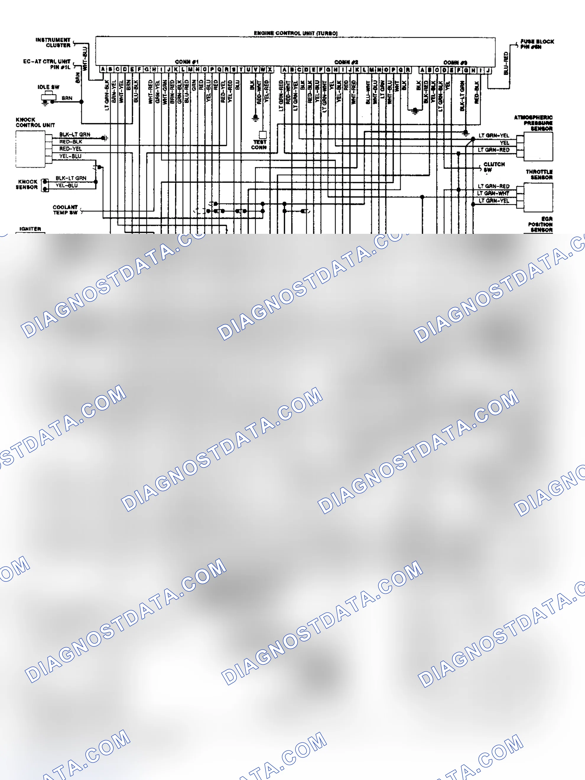 Scheme 83: Wiring Diagram for MX-6 & 626 EGI Turbo