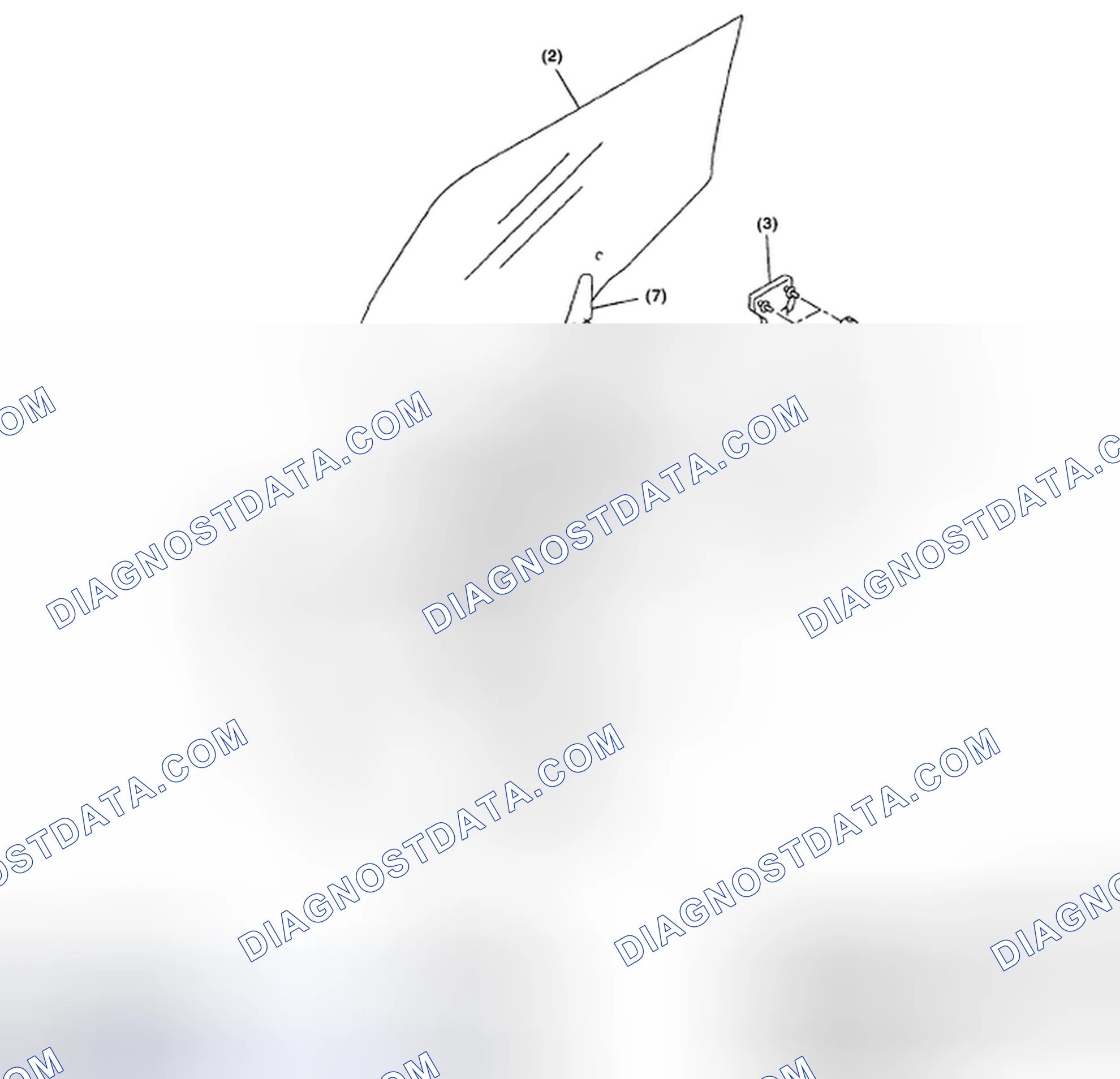 Scheme 3: REAR DOOR GLASS