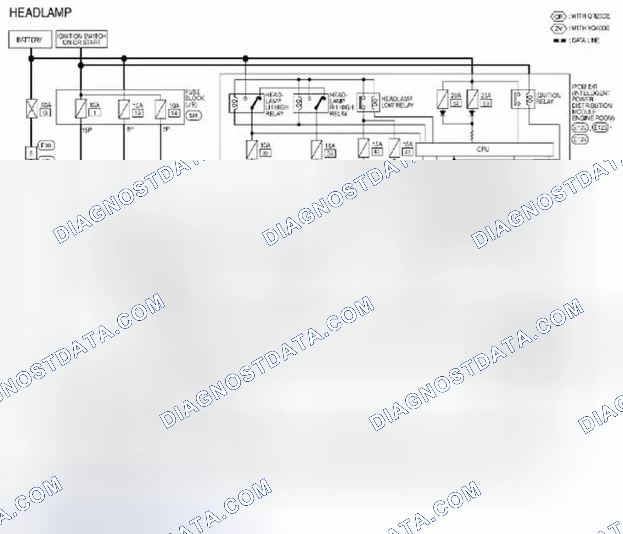 Scheme 298: Headlamp: Wiring Diagram