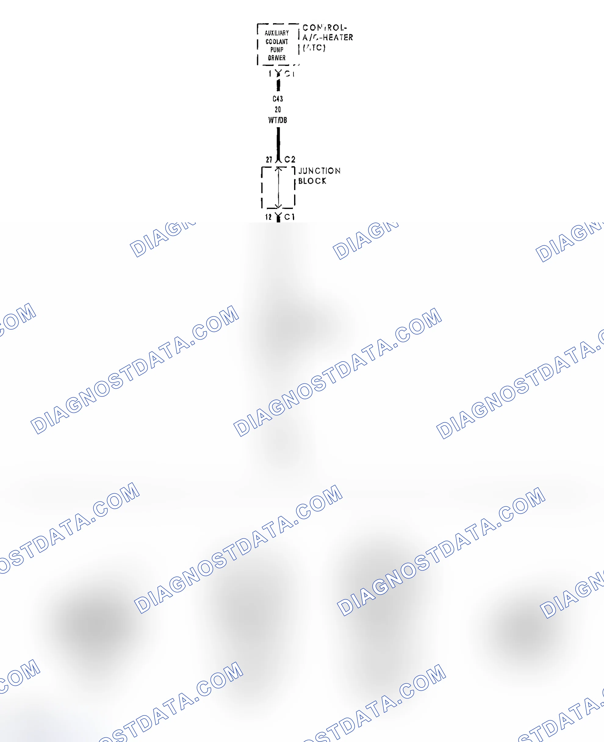 Scheme 197: B1080-AUXILIARY COOLANT PUMP CONTROL CIRCUIT OPEN (ATC)