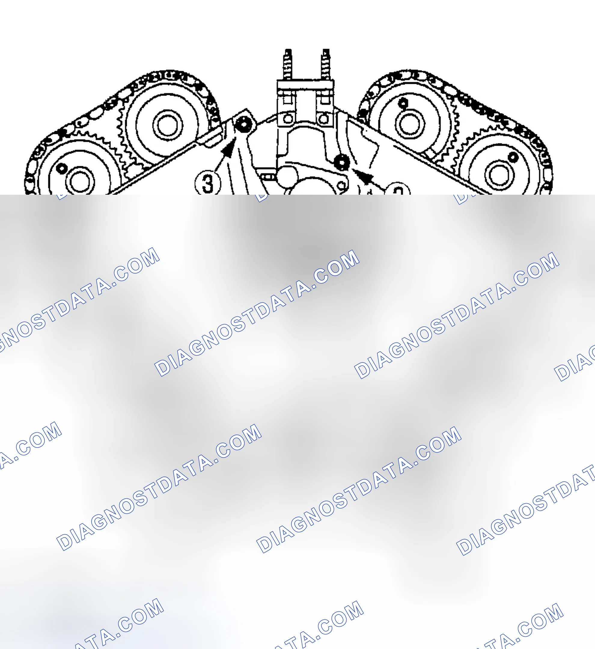 Scheme 125: ENGINE FRONT COVER DISASSEMBLY NOTE