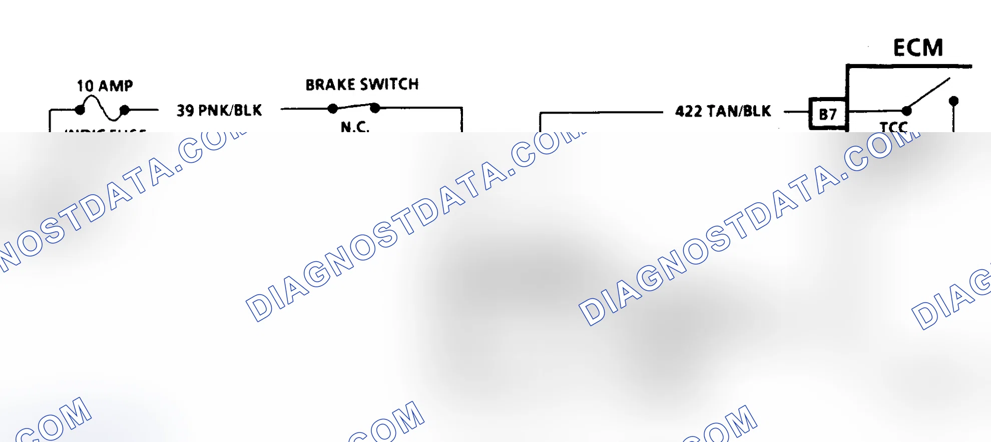 Scheme 206: CHART C-8A, TORQUE CONVERTER CLUTCH ELECTRICAL DIAGNOSIS 2.5L TBI W BODY
