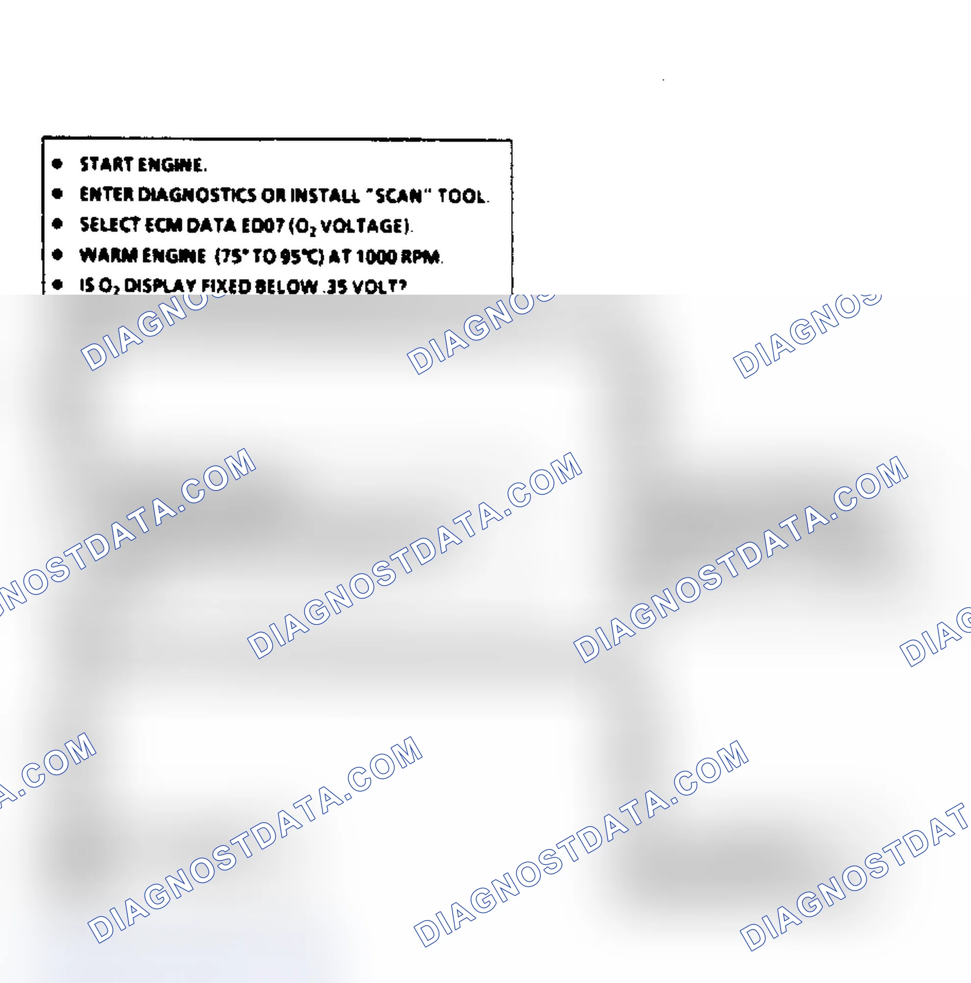 Scheme 640: Code EO44, Flow Chart - O2 Sensor Ck (Lean Exhaust Indicated)